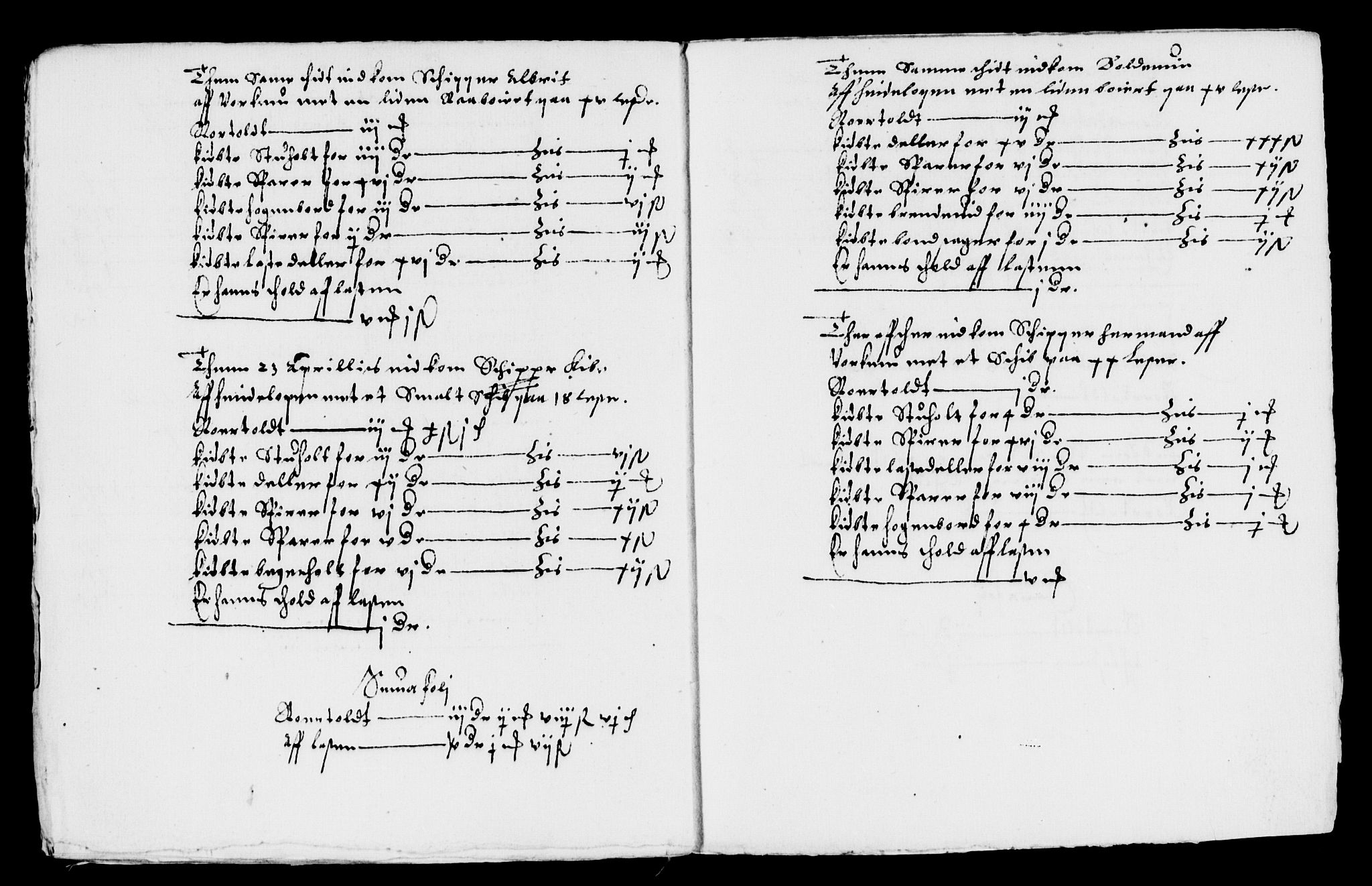 Rentekammeret inntil 1814, Reviderte regnskaper, Lensregnskaper, AV/RA-EA-5023/R/Rb/Rbo/L0001: Tønsberg len, 1584-1612