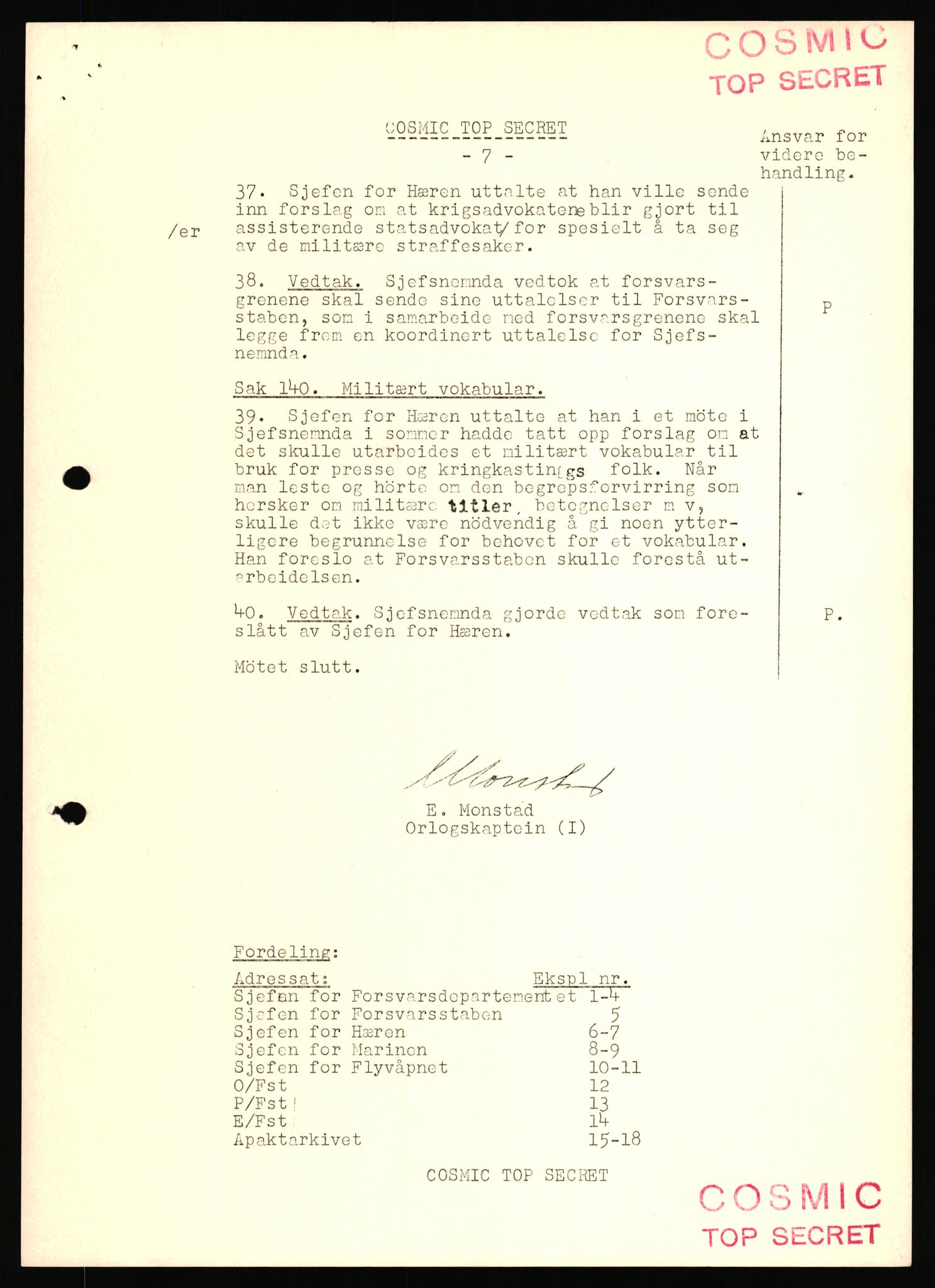 Forsvaret, Den sentrale sjefsnemnd, AV/RA-RAFA-6733, 1953-1956, s. 304