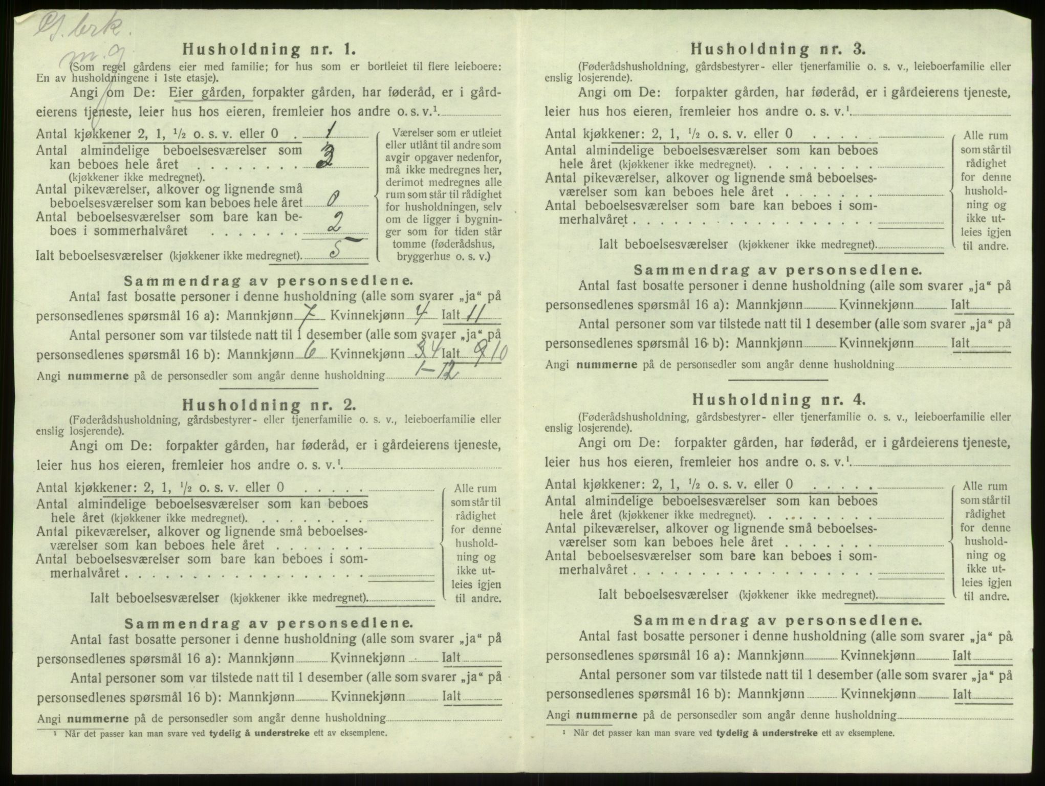 SAB, Folketelling 1920 for 1422 Lærdal herred, 1920, s. 793