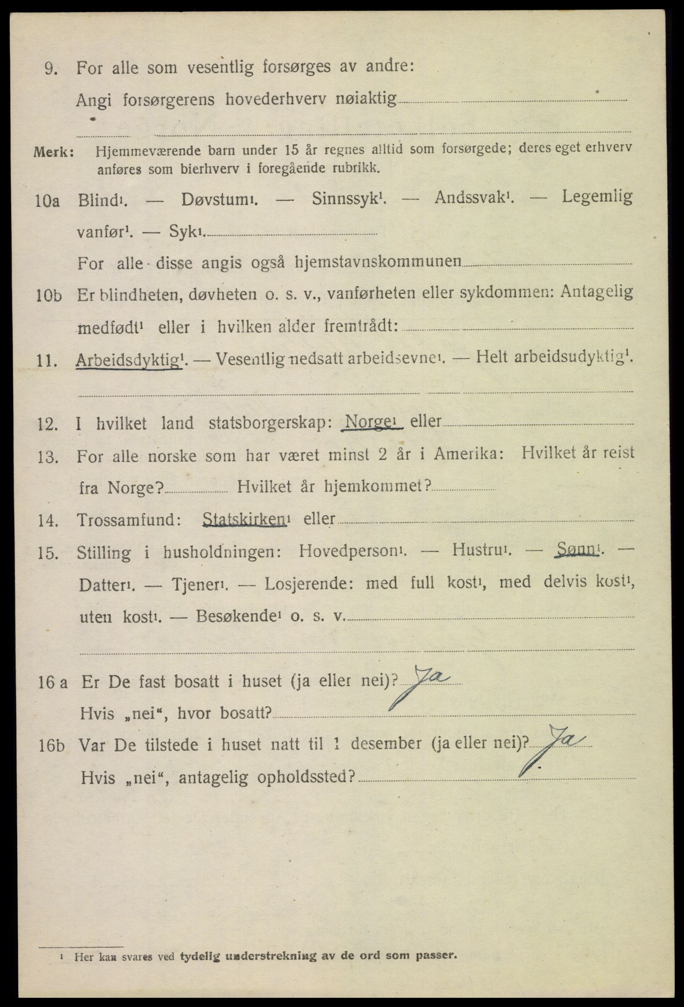 SAH, Folketelling 1920 for 0518 Nord-Fron herred, 1920, s. 2711