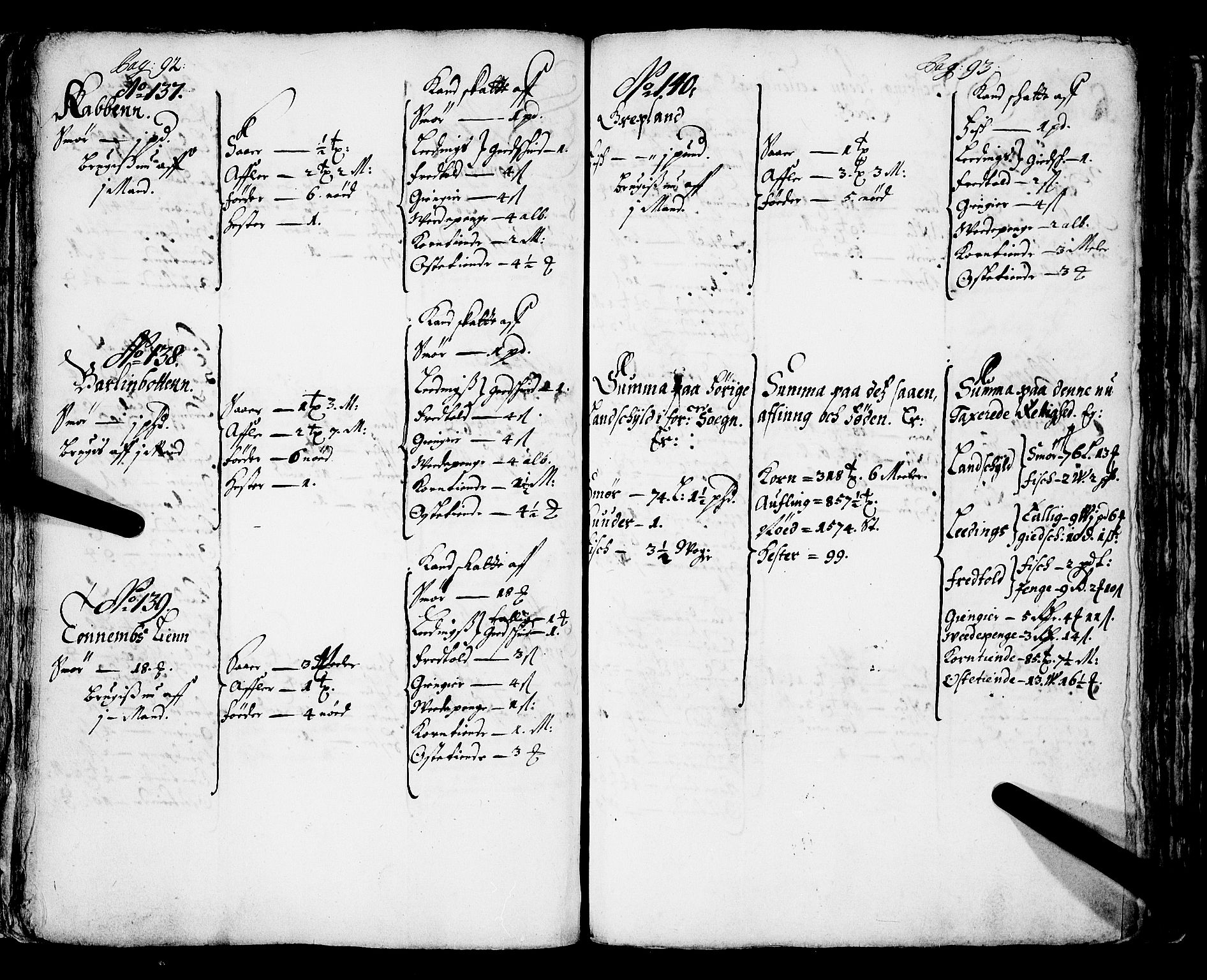 Rentekammeret inntil 1814, Realistisk ordnet avdeling, AV/RA-EA-4070/N/Nb/Nba/L0043: Sunnfjord fogderi, 1667, s. 92-93