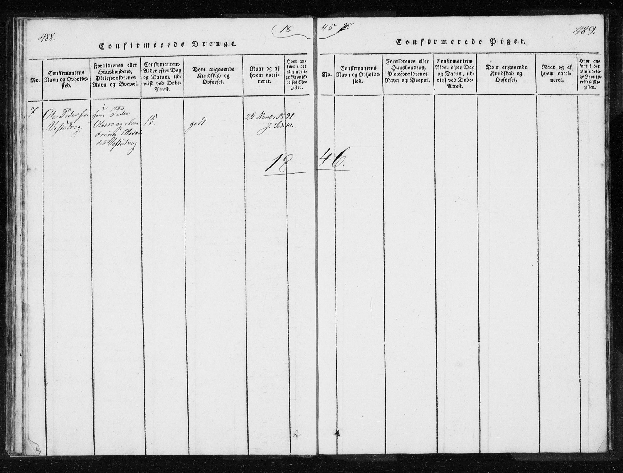 Ministerialprotokoller, klokkerbøker og fødselsregistre - Møre og Romsdal, AV/SAT-A-1454/566/L0772: Klokkerbok nr. 566C01, 1818-1845, s. 488-489