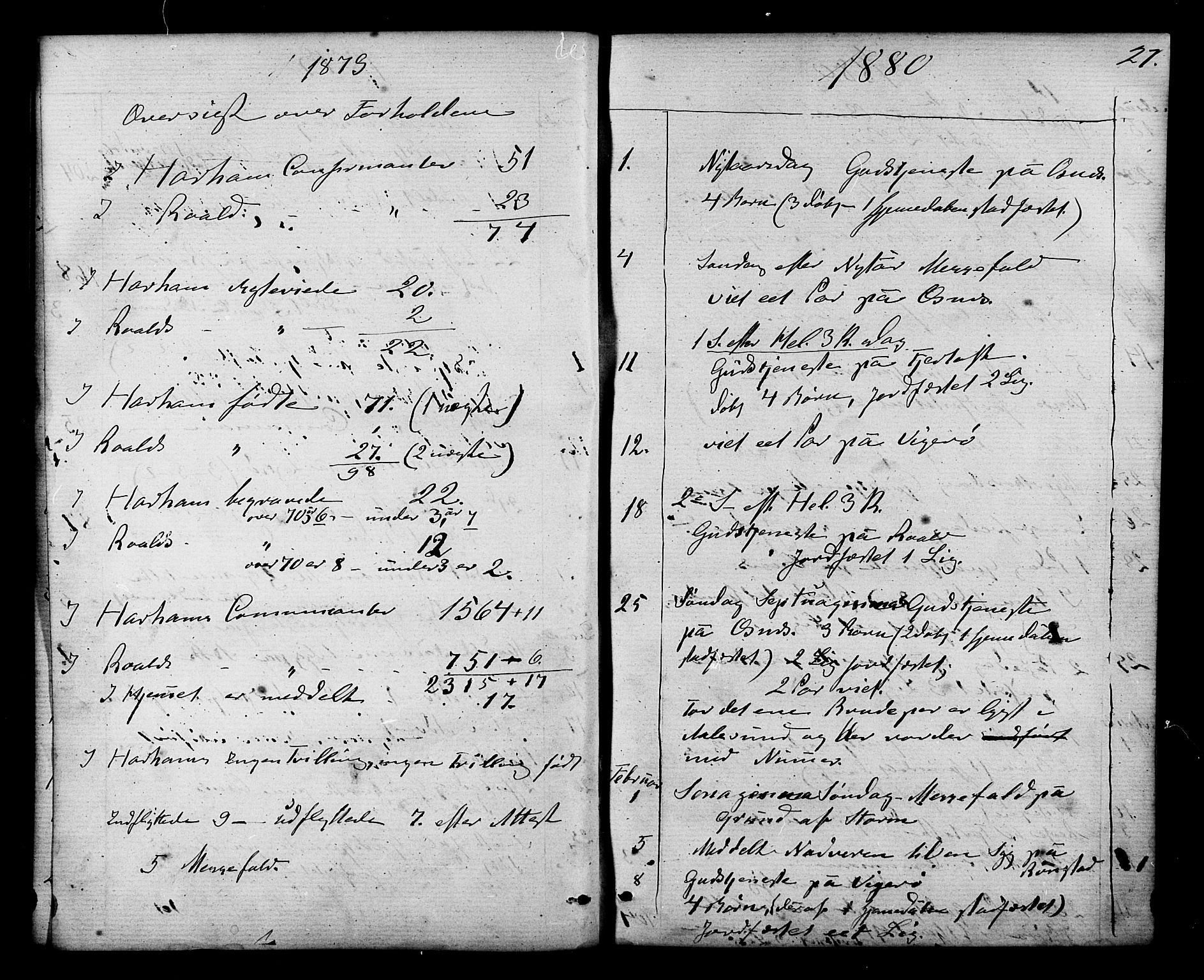 Ministerialprotokoller, klokkerbøker og fødselsregistre - Møre og Romsdal, SAT/A-1454/536/L0499: Ministerialbok nr. 536A08, 1875-1890, s. 27