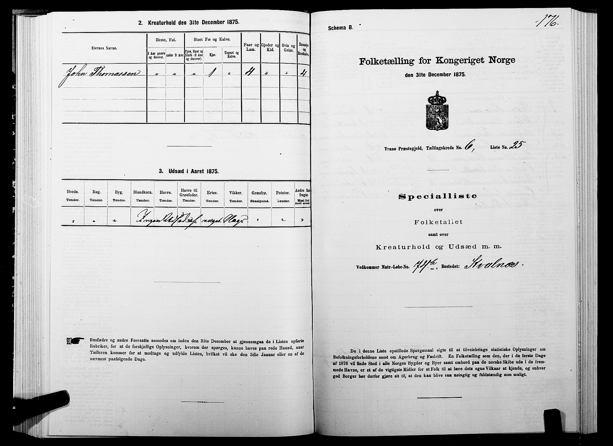 SATØ, Folketelling 1875 for 1927P Tranøy prestegjeld, 1875, s. 3176