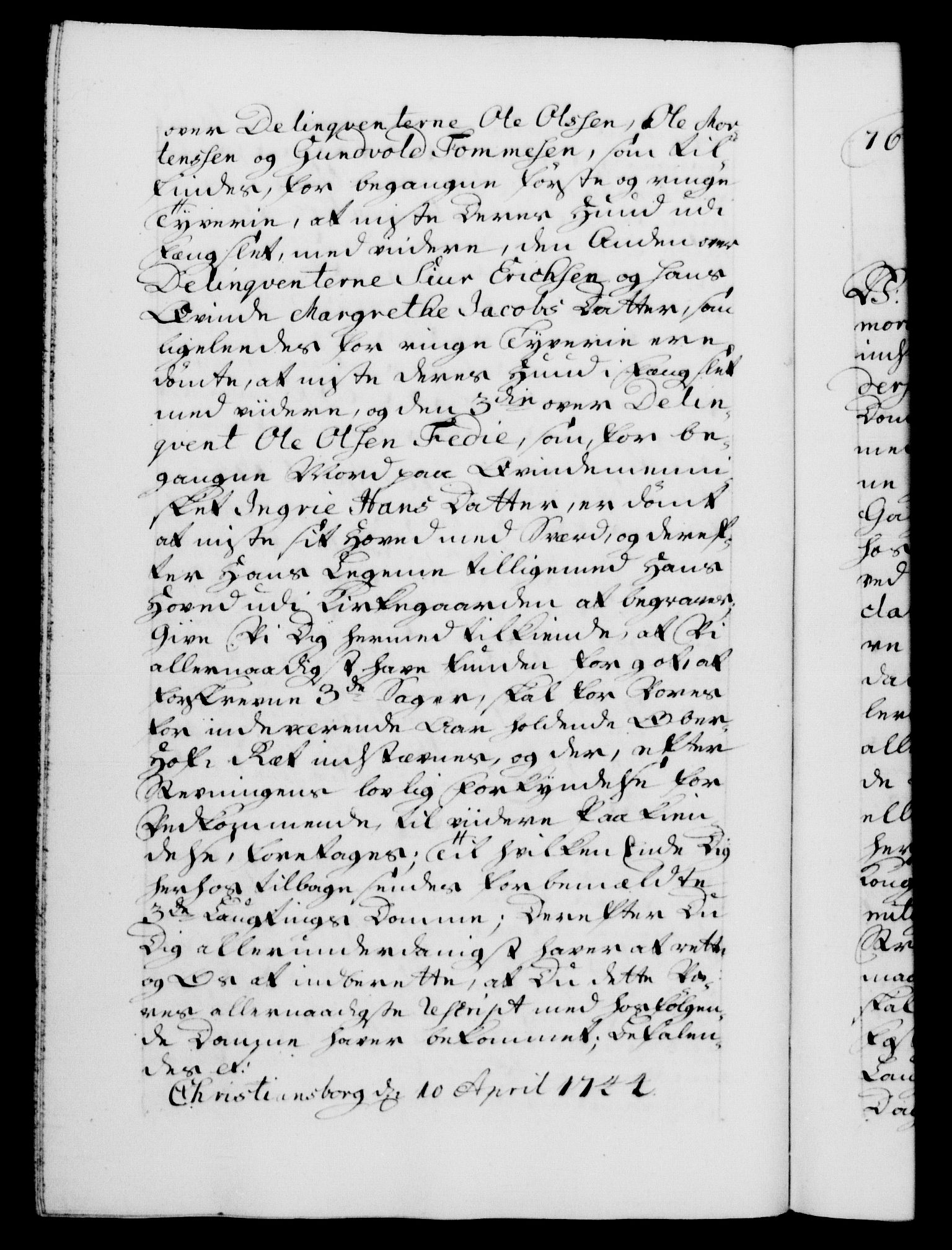 Danske Kanselli 1572-1799, AV/RA-EA-3023/F/Fc/Fca/Fcab/L0030: Norske tegnelser, 1744-1746, s. 75b
