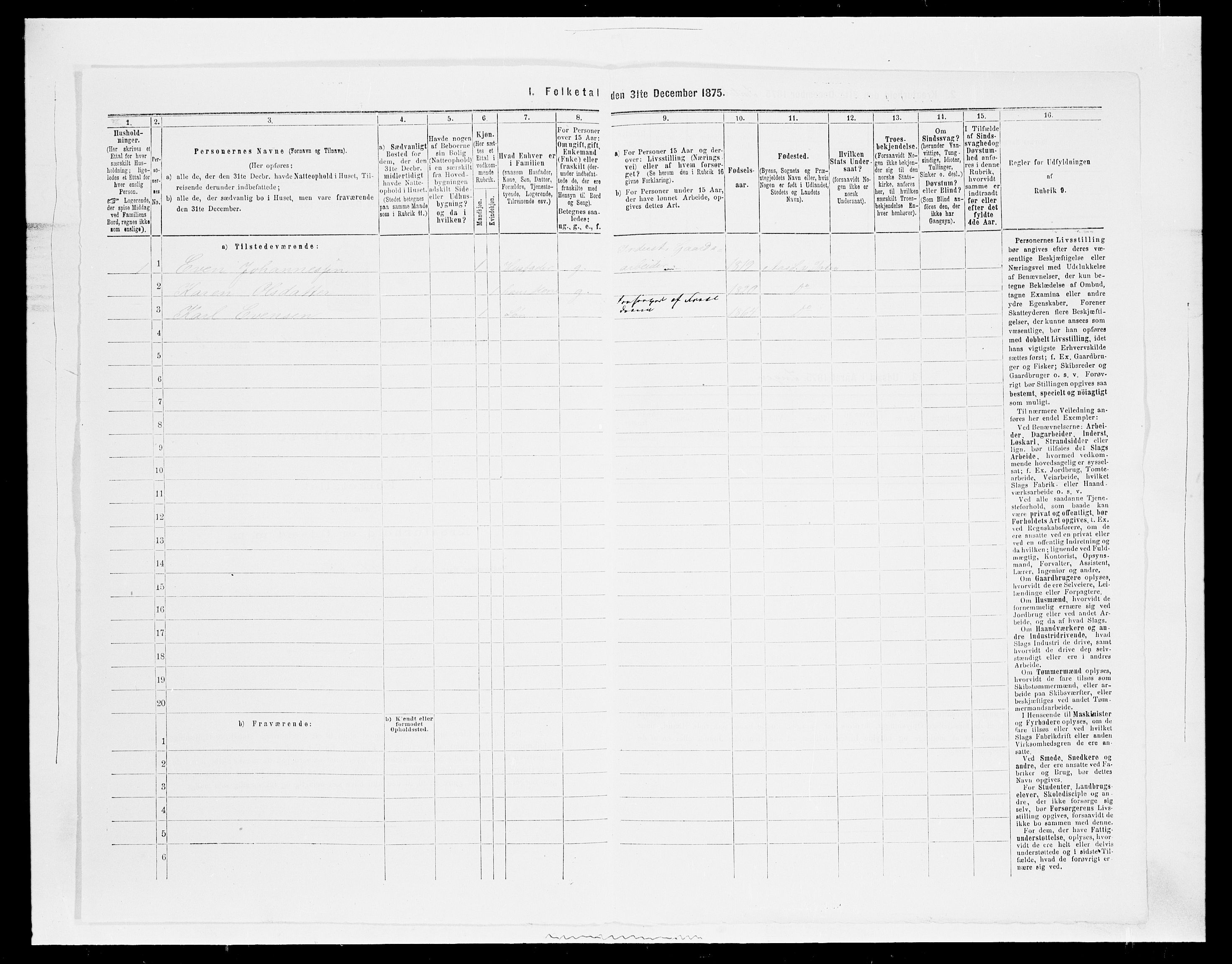 SAH, Folketelling 1875 for 0529P Vestre Toten prestegjeld, 1875, s. 179