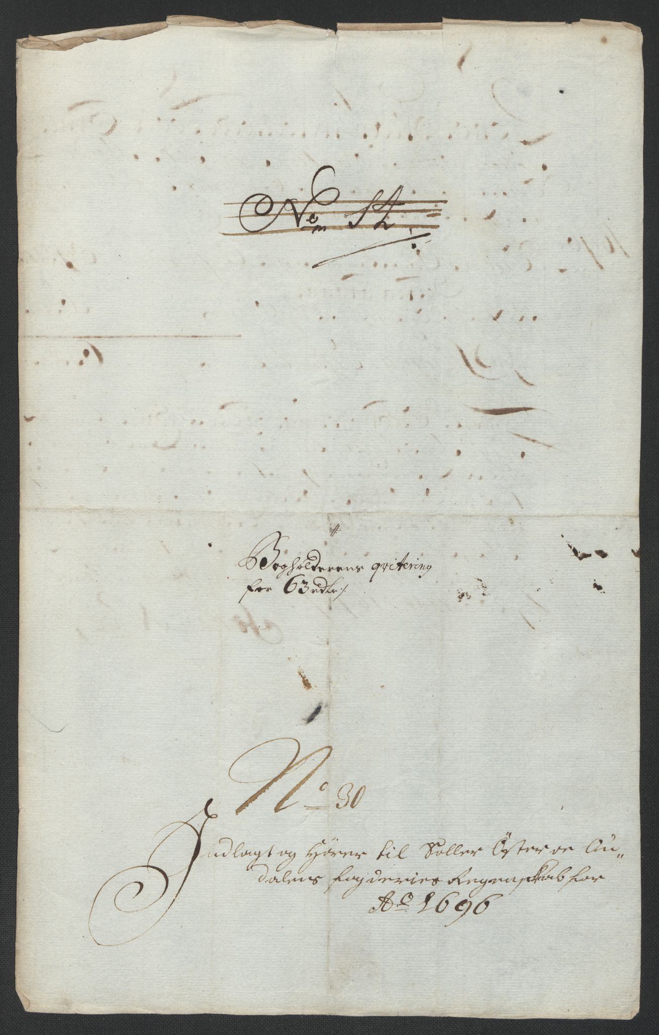 Rentekammeret inntil 1814, Reviderte regnskaper, Fogderegnskap, AV/RA-EA-4092/R13/L0834: Fogderegnskap Solør, Odal og Østerdal, 1696, s. 326