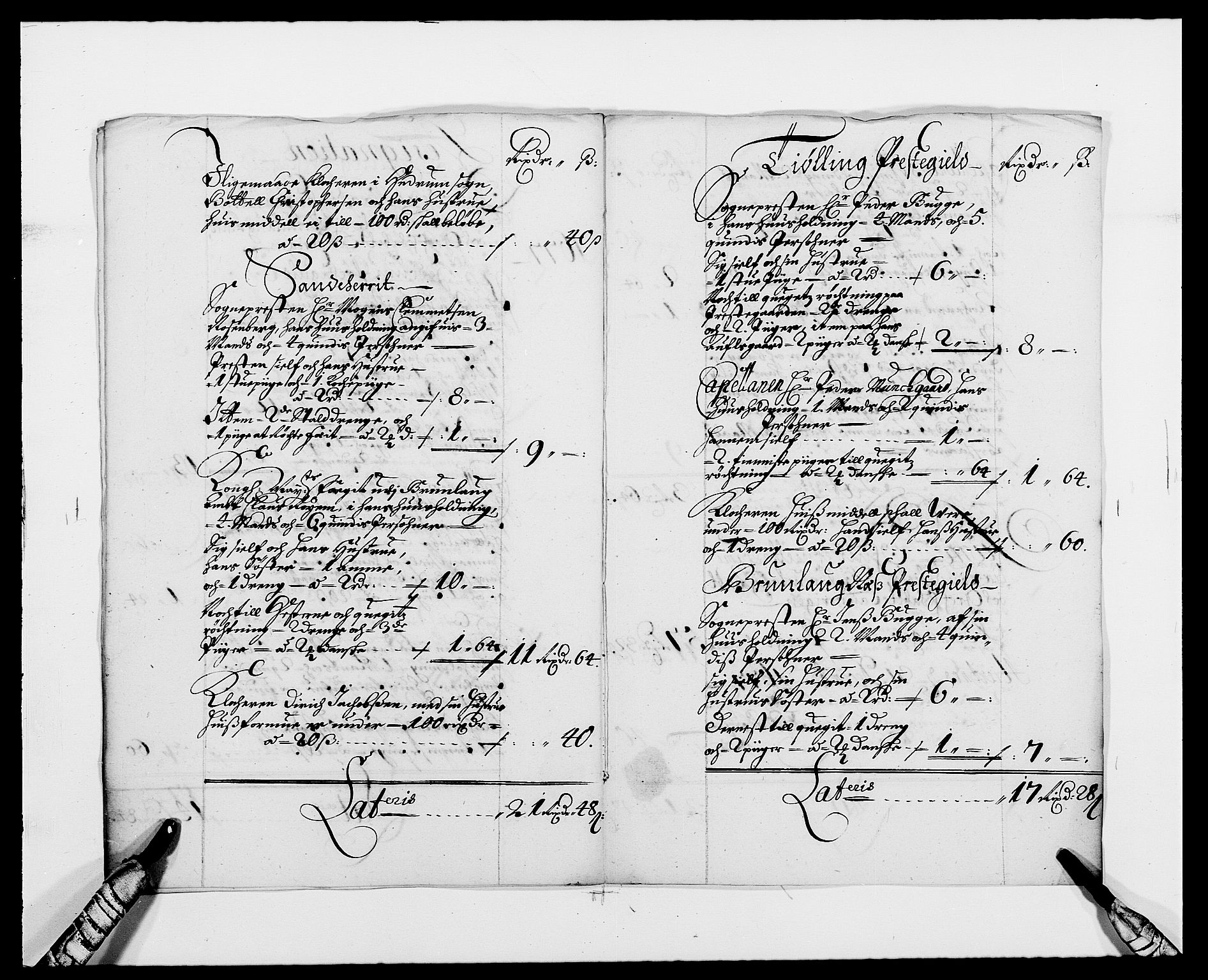 Rentekammeret inntil 1814, Reviderte regnskaper, Fogderegnskap, RA/EA-4092/R33/L1968: Fogderegnskap Larvik grevskap, 1675-1687, s. 113