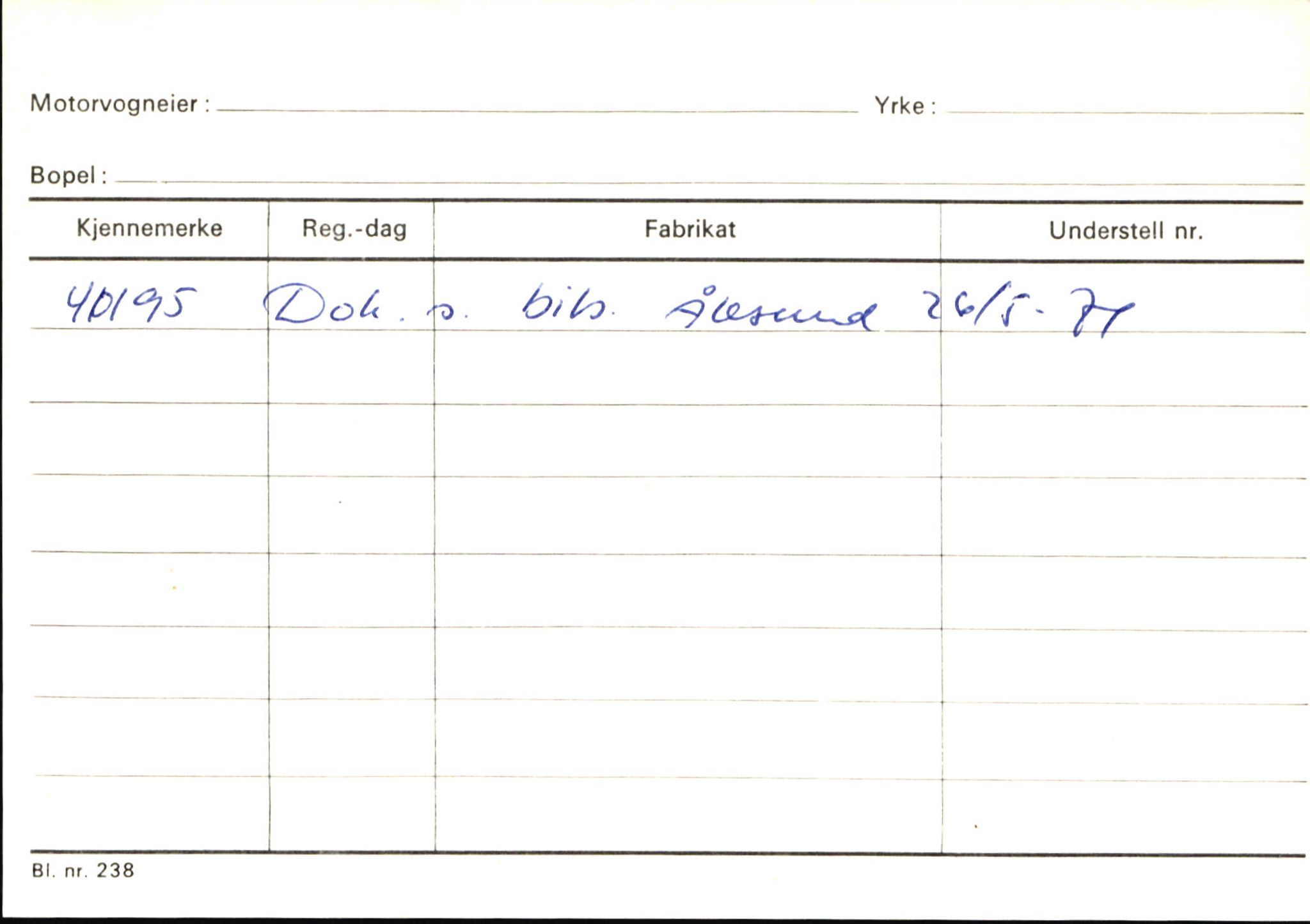 Statens vegvesen, Sogn og Fjordane vegkontor, AV/SAB-A-5301/4/F/L0145: Registerkort Vågsøy S-Å. Årdal I-P, 1945-1975, s. 603