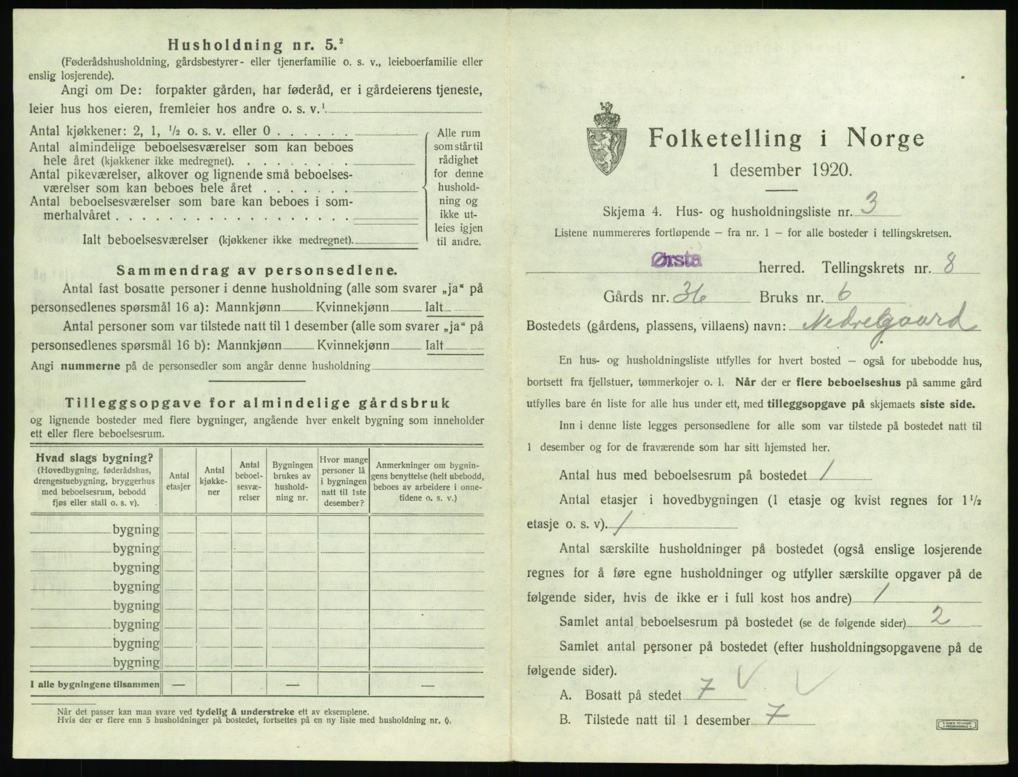 SAT, Folketelling 1920 for 1520 Ørsta herred, 1920, s. 792