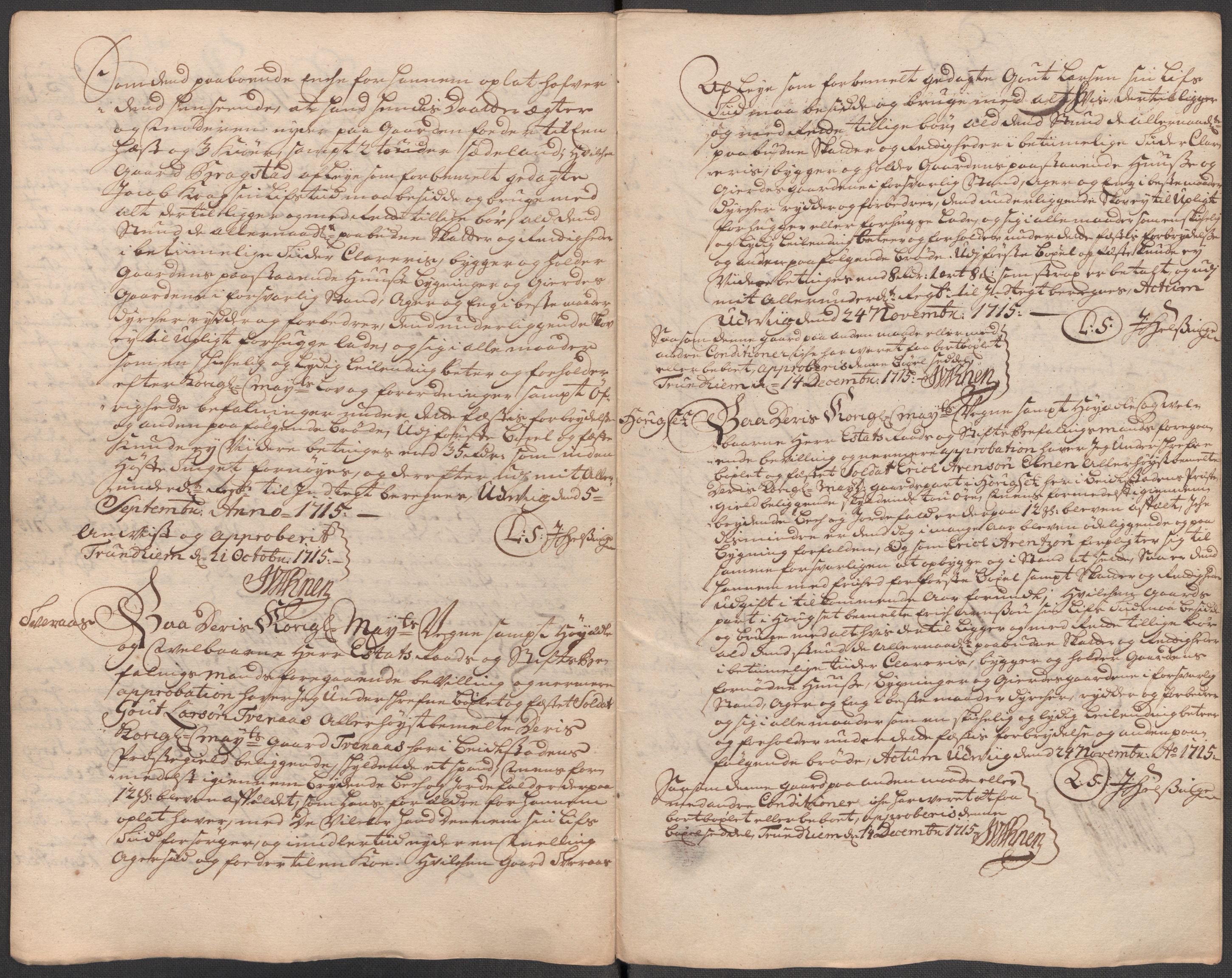 Rentekammeret inntil 1814, Reviderte regnskaper, Fogderegnskap, RA/EA-4092/R63/L4323: Fogderegnskap Inderøy, 1715, s. 260