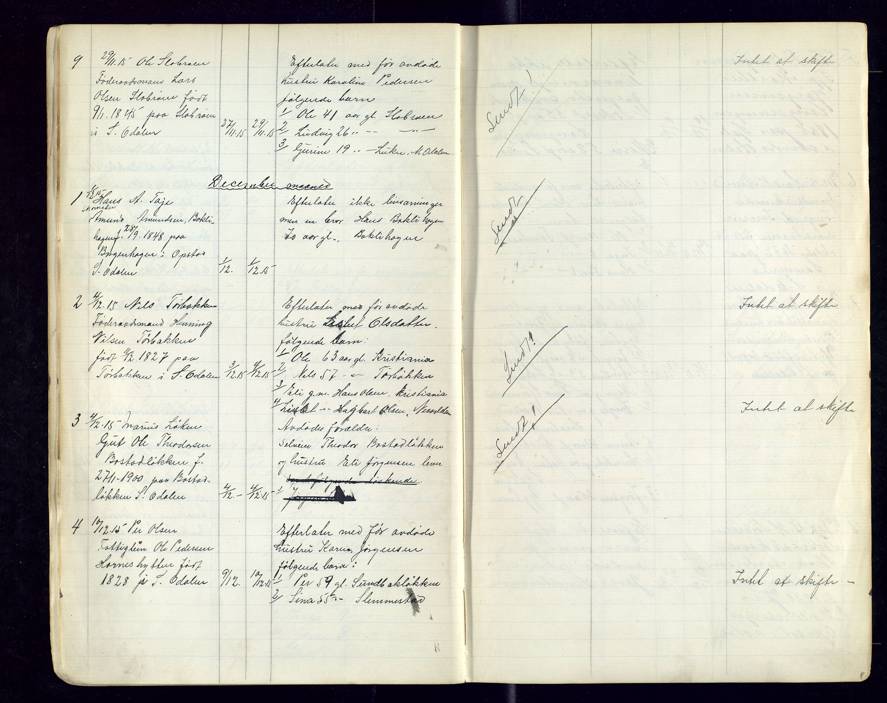 Sør-Odal lensmannskontor, AV/SAH-LHS-022/H/Hb/L0002/0002: Protokoller over anmeldte dødsfall / Protokoll over anmeldte dødsfall, 1915-1921