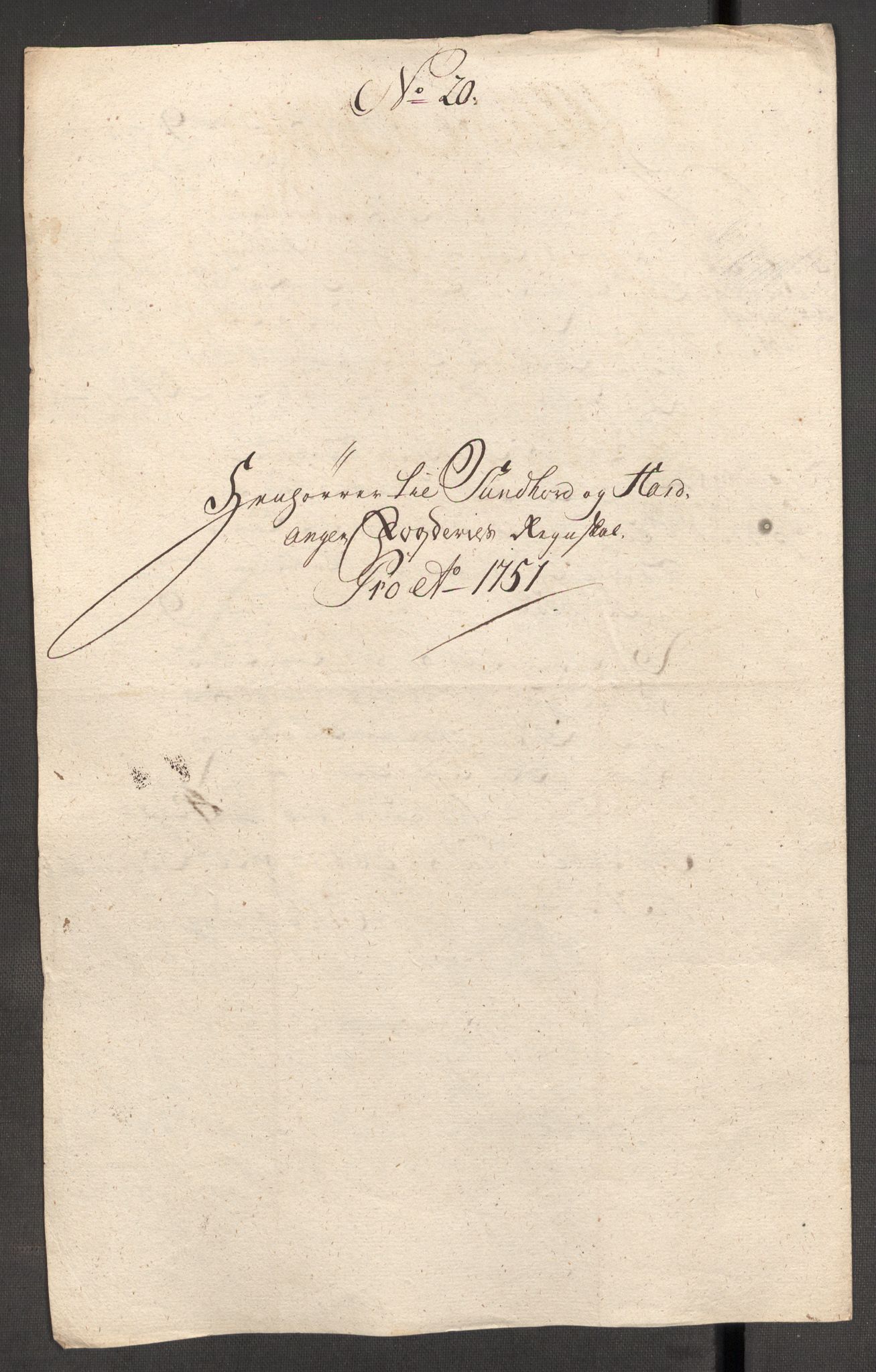 Rentekammeret inntil 1814, Reviderte regnskaper, Fogderegnskap, RA/EA-4092/R48/L3056: Fogderegnskap Sunnhordland og Hardanger, 1751, s. 200