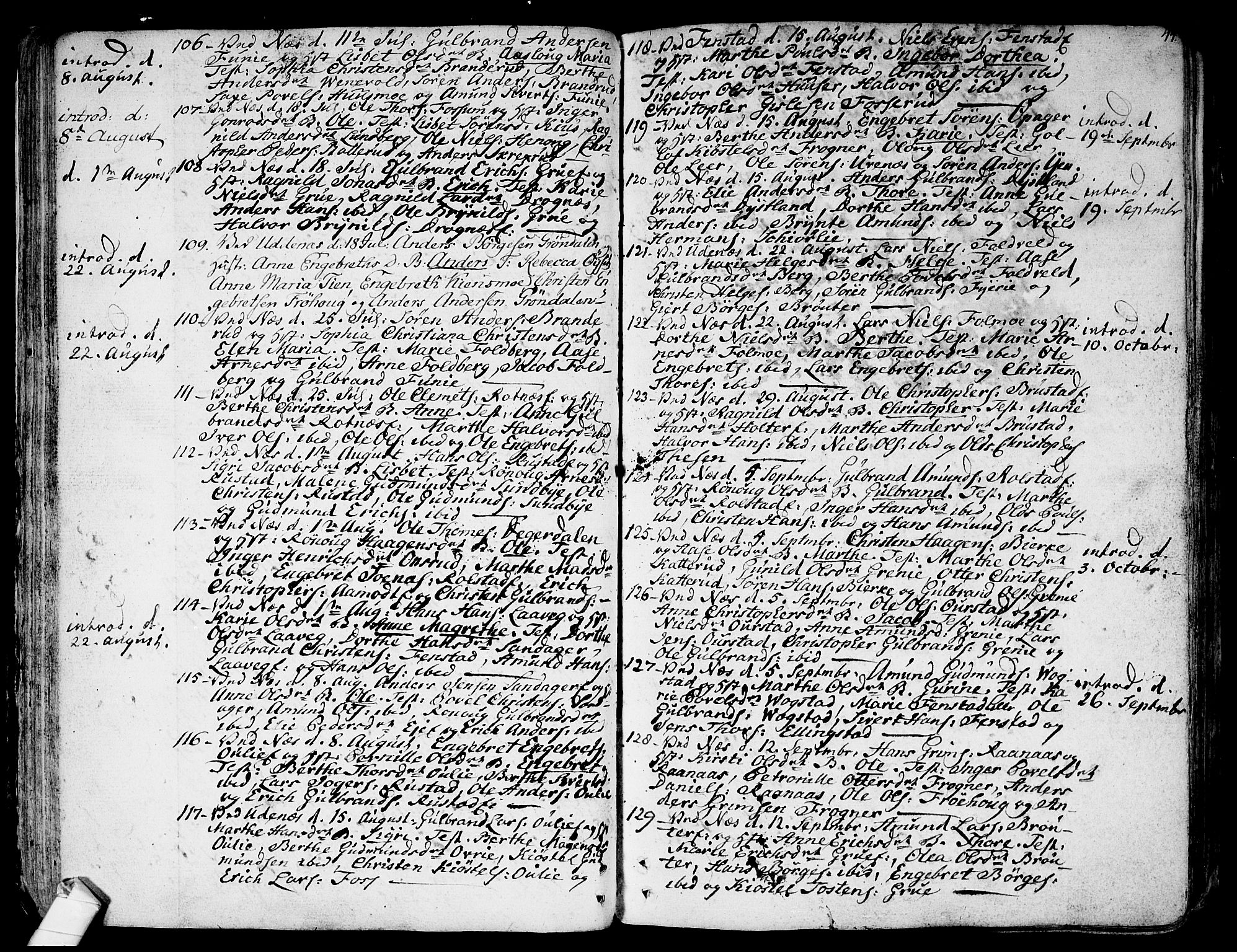 Nes prestekontor Kirkebøker, SAO/A-10410/F/Fa/L0004: Ministerialbok nr. I 4, 1781-1816, s. 44