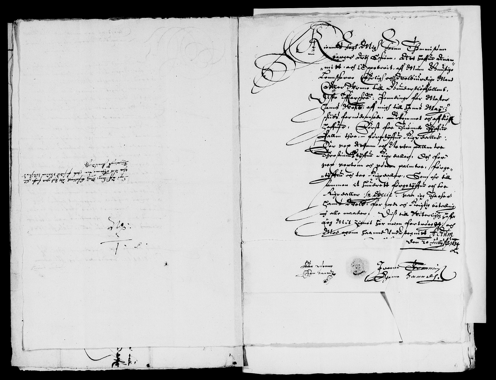 Rentekammeret inntil 1814, Reviderte regnskaper, Lensregnskaper, AV/RA-EA-5023/R/Rb/Rbp/L0017: Bratsberg len, 1633-1635