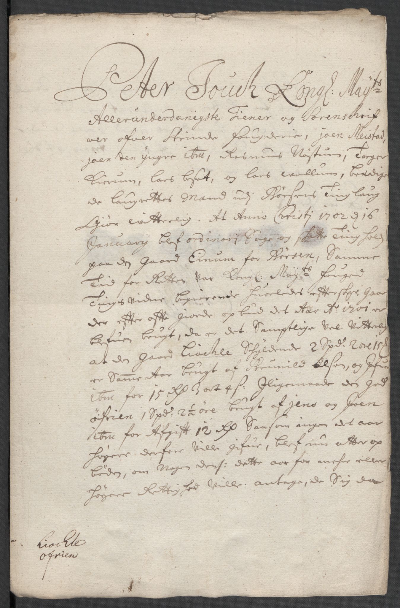Rentekammeret inntil 1814, Reviderte regnskaper, Fogderegnskap, RA/EA-4092/R61/L4108: Fogderegnskap Strinda og Selbu, 1701-1703, s. 97