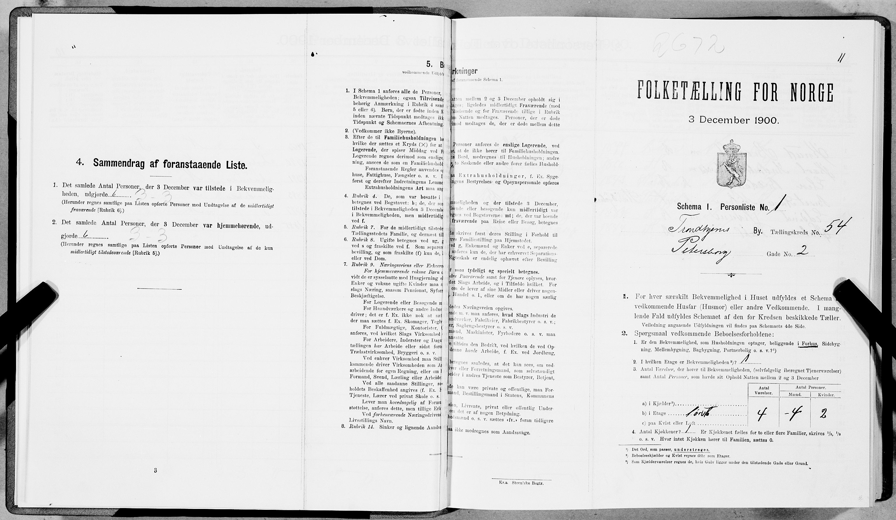 SAT, Folketelling 1900 for 1601 Trondheim kjøpstad, 1900, s. 9079