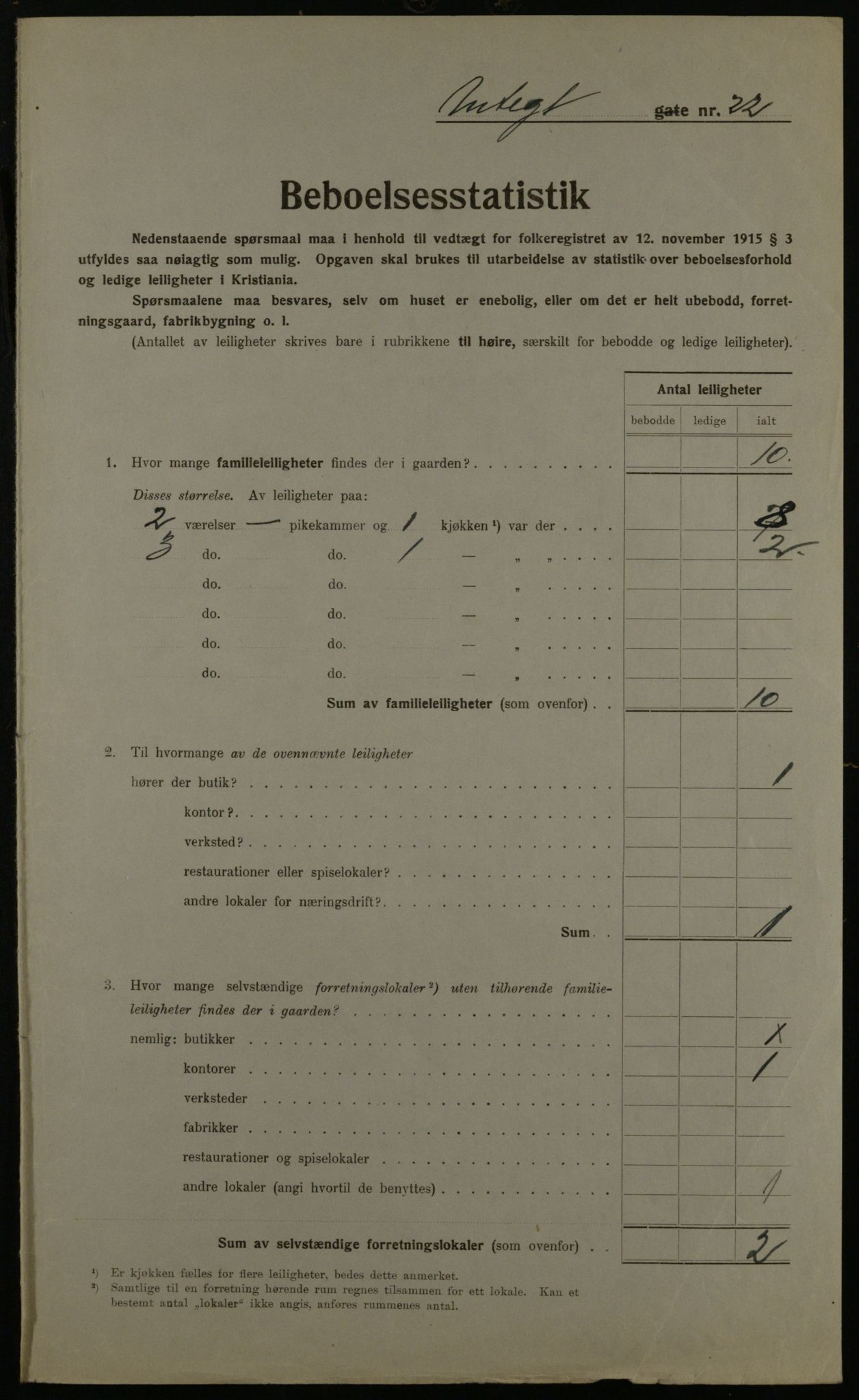 OBA, Kommunal folketelling 1.12.1923 for Kristiania, 1923, s. 133658