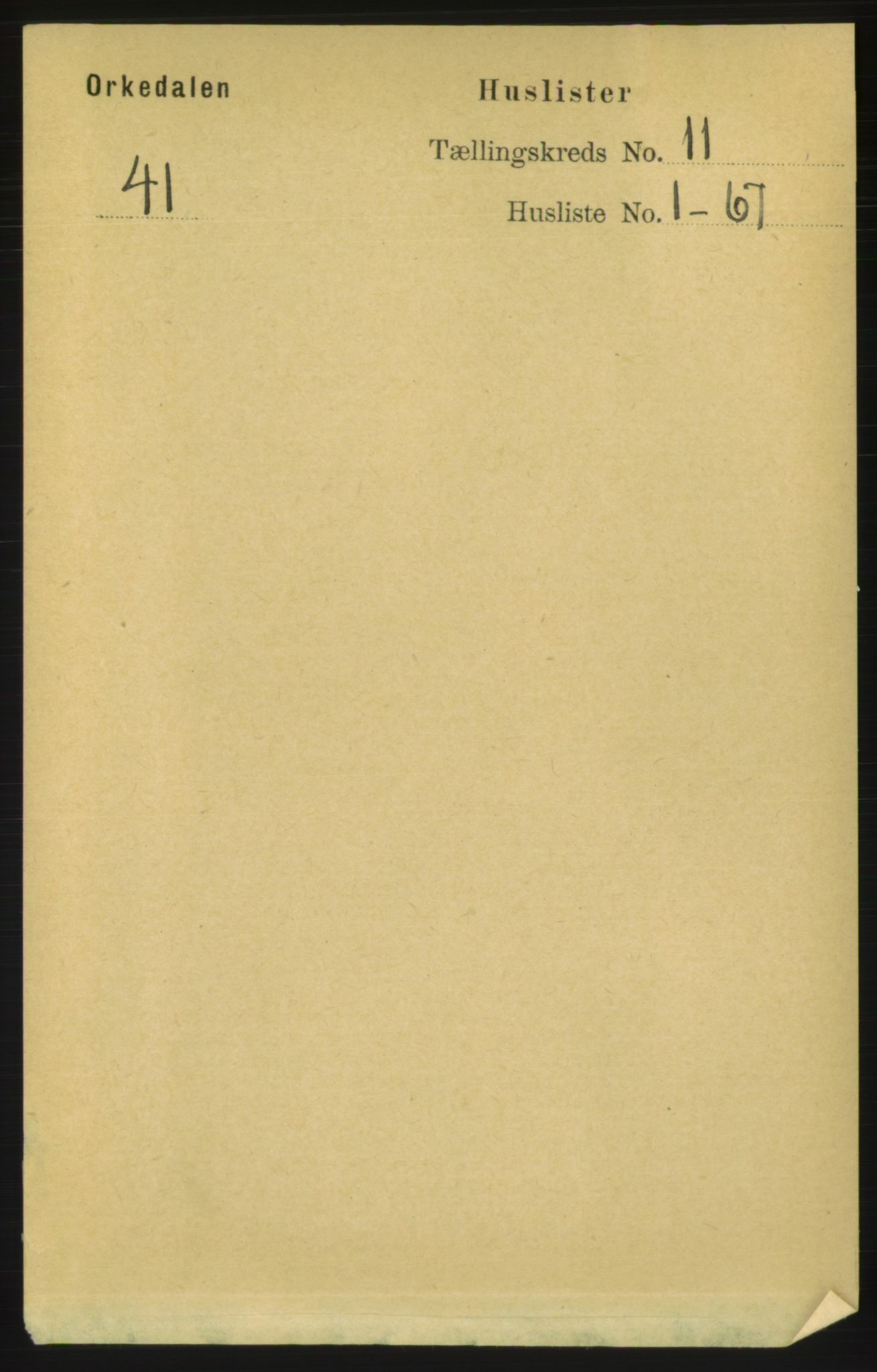 RA, Folketelling 1891 for 1638 Orkdal herred, 1891, s. 5079