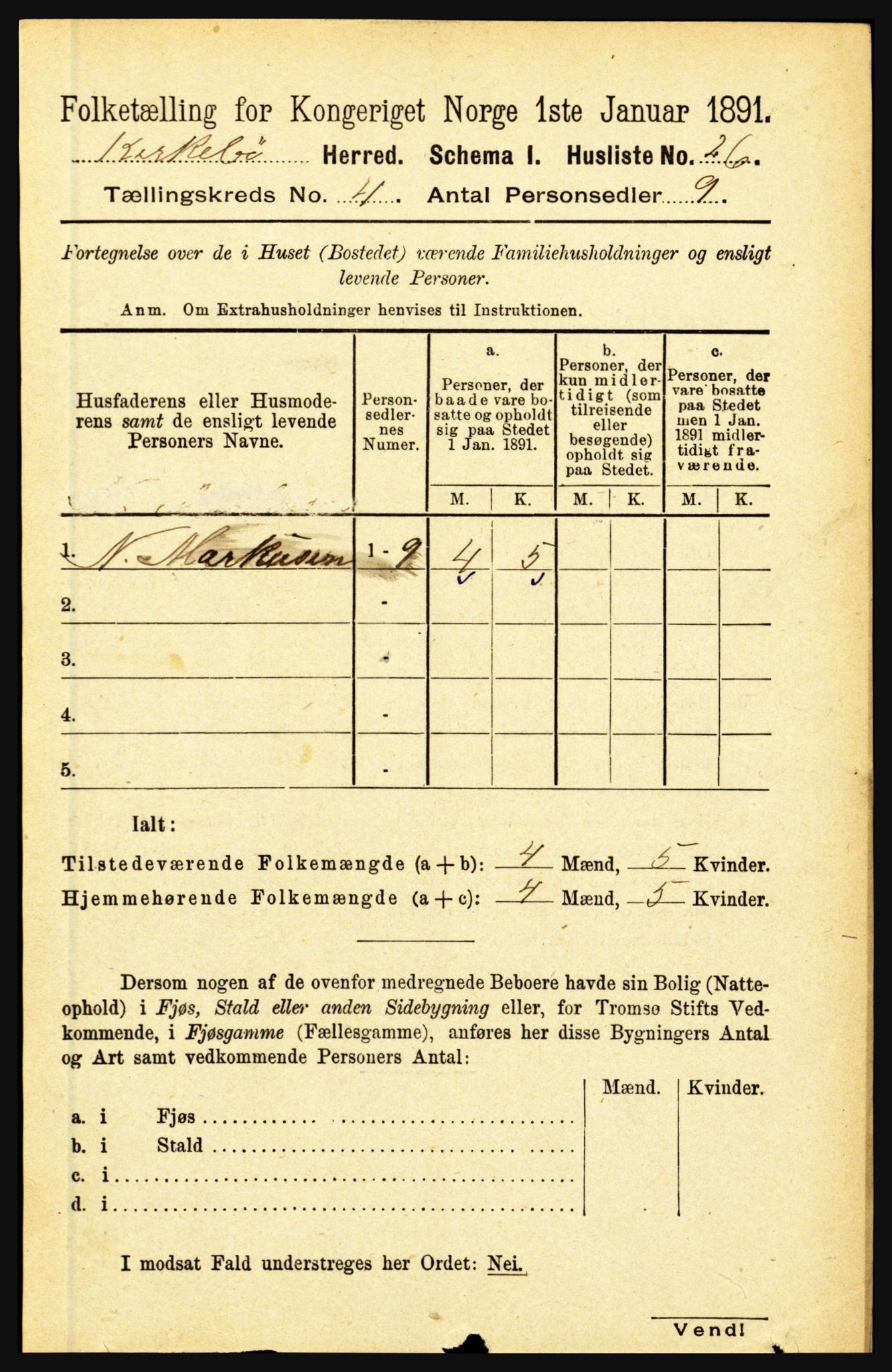 RA, Folketelling 1891 for 1416 Kyrkjebø herred, 1891, s. 861