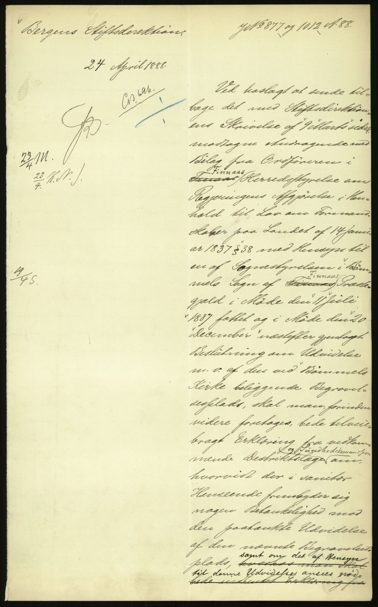 Kirke- og undervisningsdepartementet, Kontoret  for kirke og geistlighet A, AV/RA-S-1007/F/Fb/L0024: Finnås (gml. Føyen) - Fiskum se Eiker, 1838-1961, s. 756