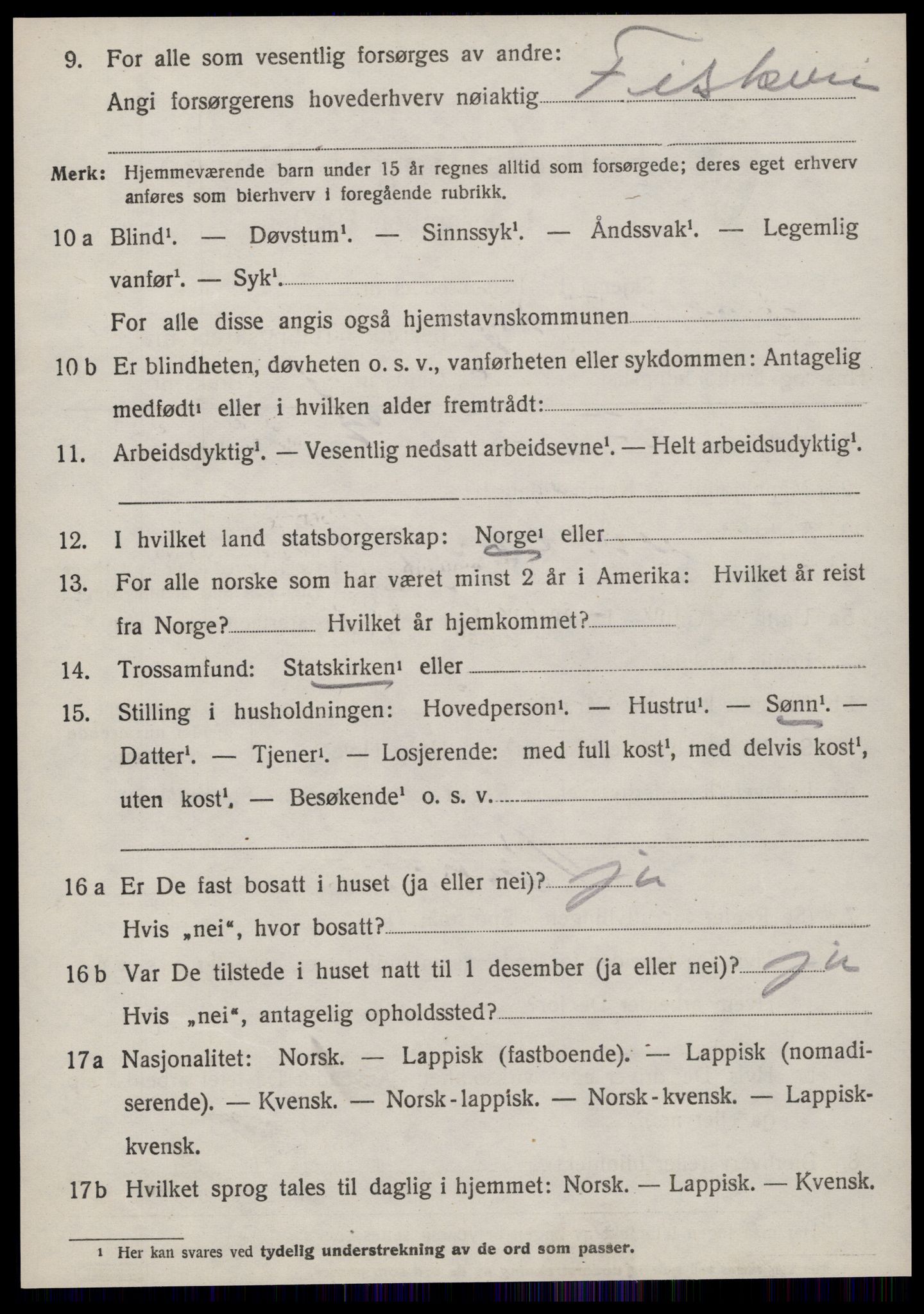 SAT, Folketelling 1920 for 1619 Sør-Frøya herred, 1920, s. 4042