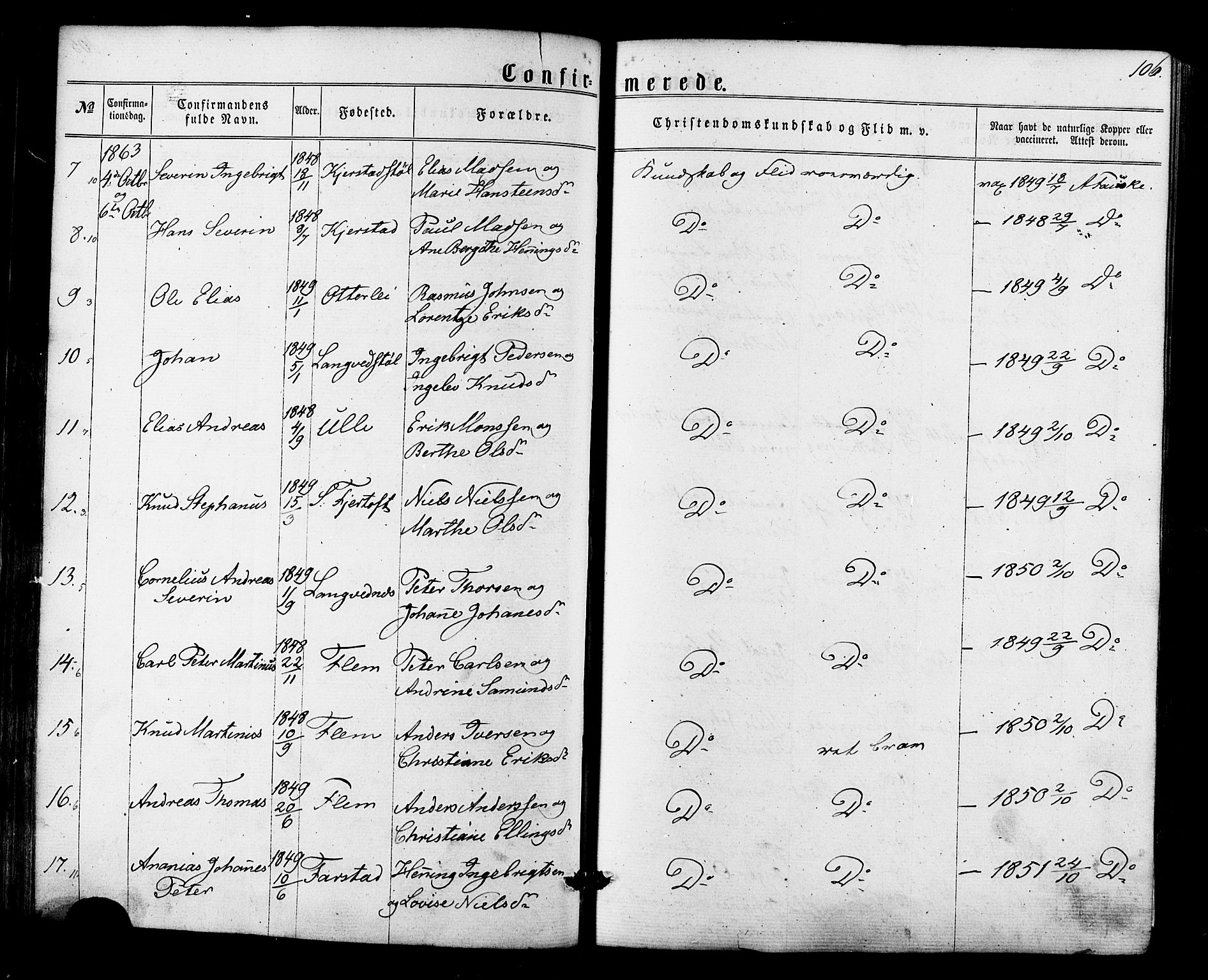 Ministerialprotokoller, klokkerbøker og fødselsregistre - Møre og Romsdal, AV/SAT-A-1454/536/L0498: Ministerialbok nr. 536A07, 1862-1875, s. 106