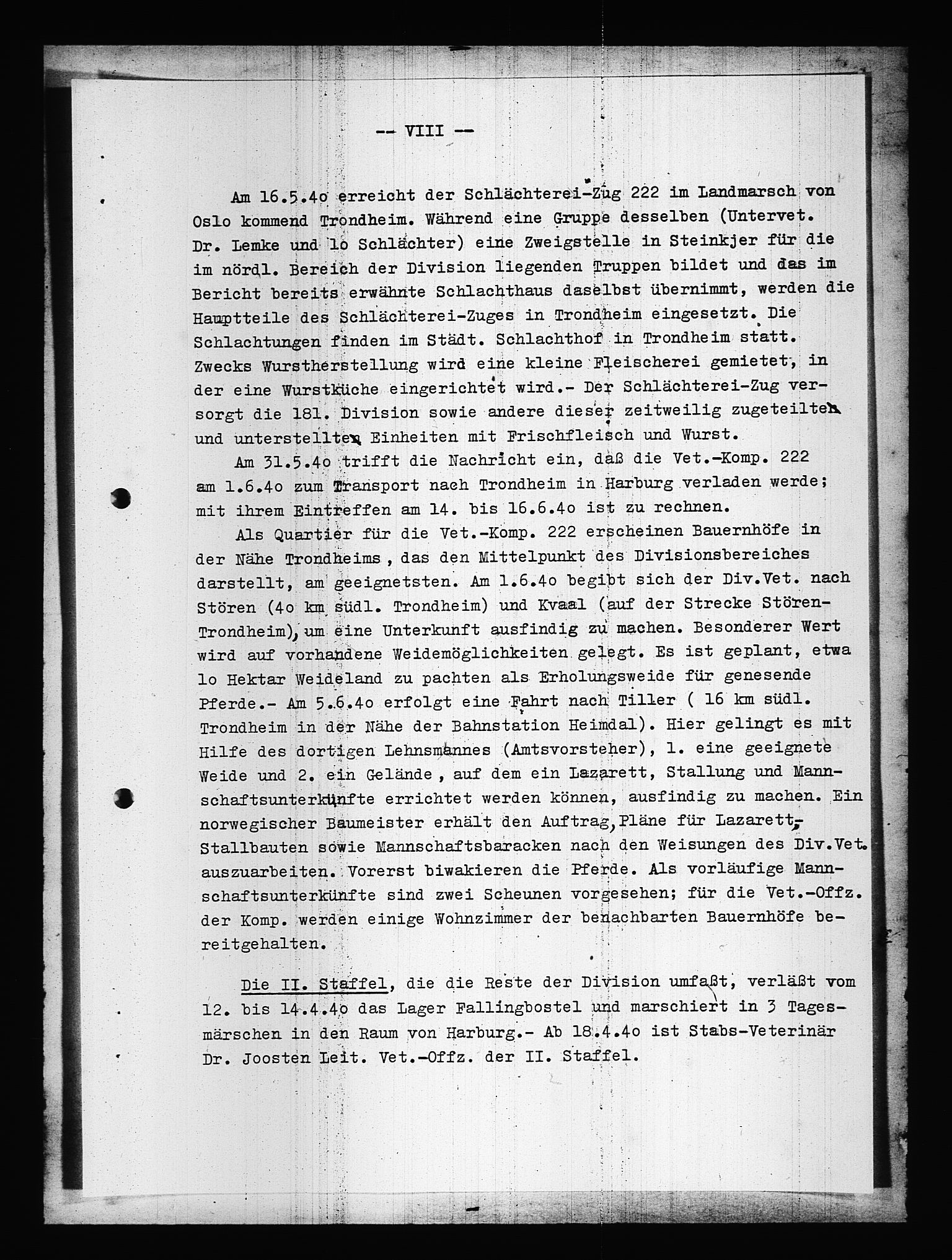 Documents Section, AV/RA-RAFA-2200/V/L0087: Amerikansk mikrofilm "Captured German Documents".
Box No. 726.  FKA jnr. 601/1954., 1940, s. 283