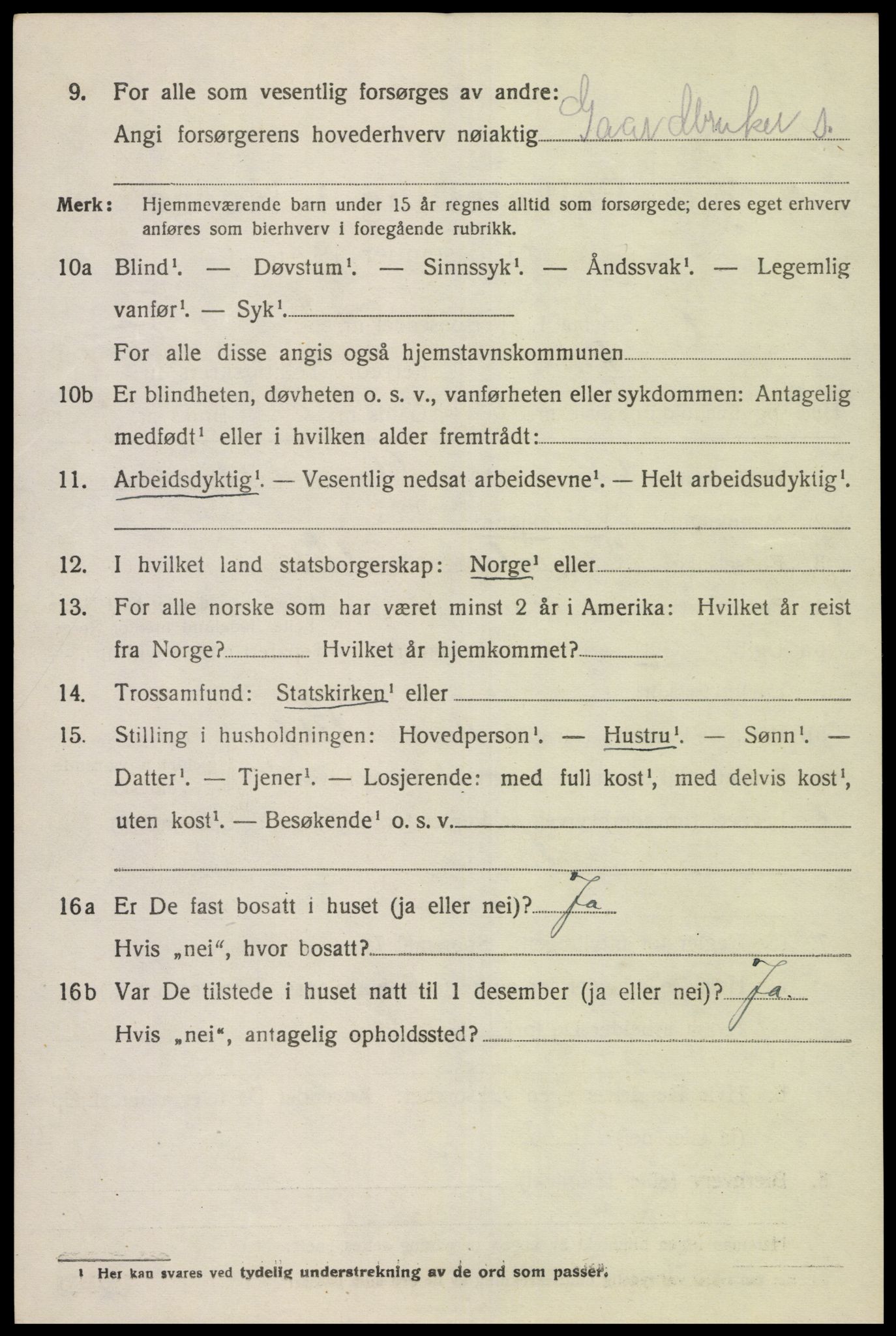 SAK, Folketelling 1920 for 1025 Grindheim herred, 1920, s. 1904