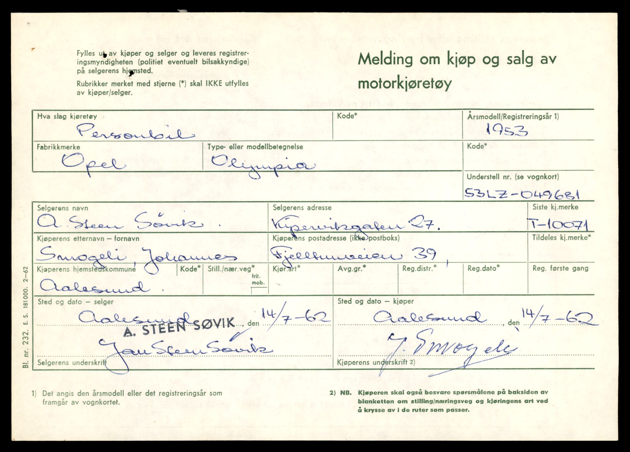 Møre og Romsdal vegkontor - Ålesund trafikkstasjon, AV/SAT-A-4099/F/Fe/L0017: Registreringskort for kjøretøy T 1985 - T 10090, 1927-1998, s. 2781