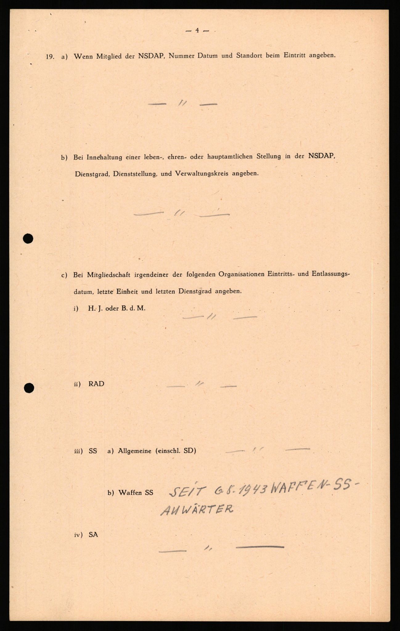 Forsvaret, Forsvarets overkommando II, AV/RA-RAFA-3915/D/Db/L0041: CI Questionaires.  Diverse nasjonaliteter., 1945-1946, s. 200