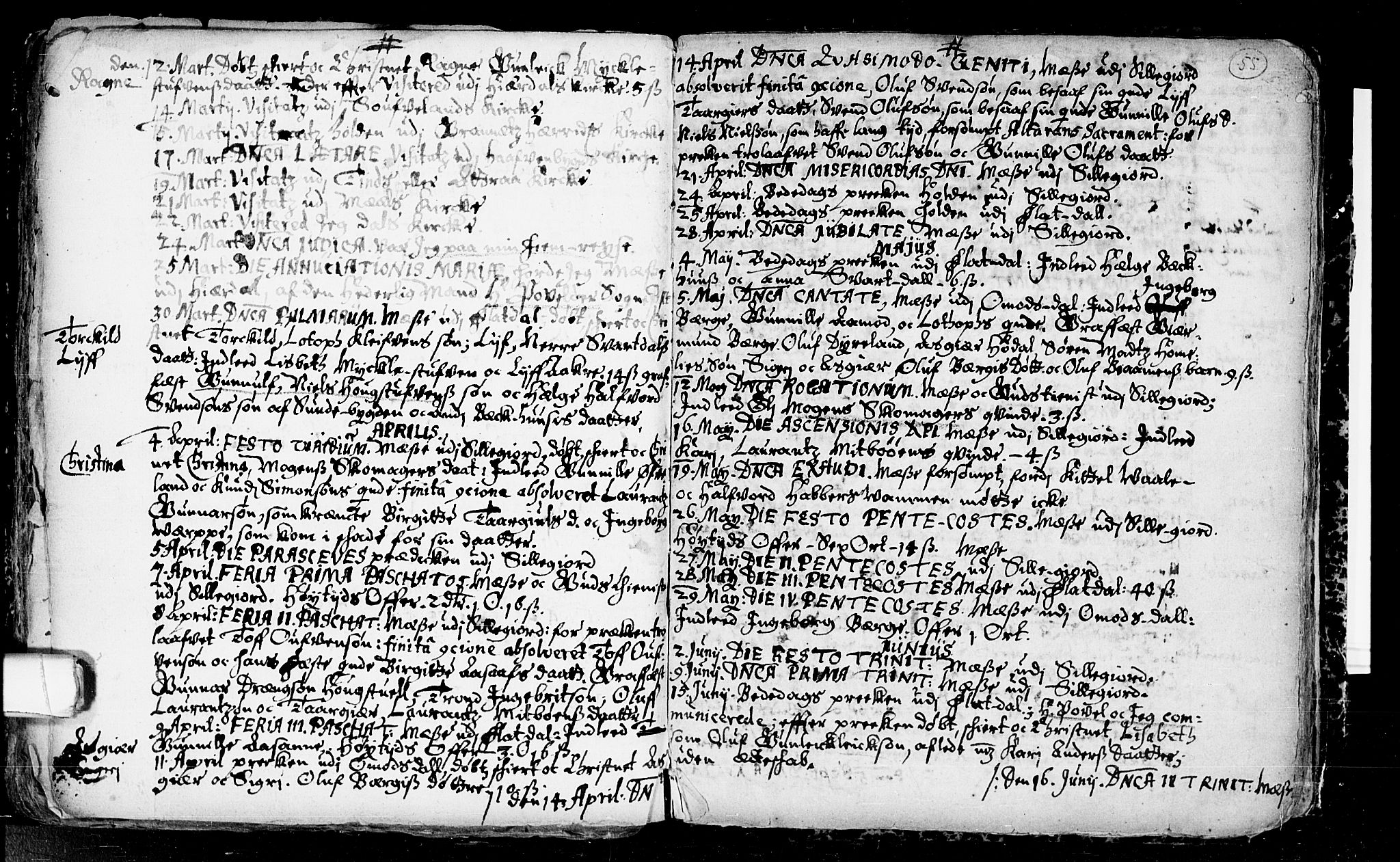 Seljord kirkebøker, SAKO/A-20/F/Fa/L0001: Ministerialbok nr. I 1, 1654-1686, s. 55