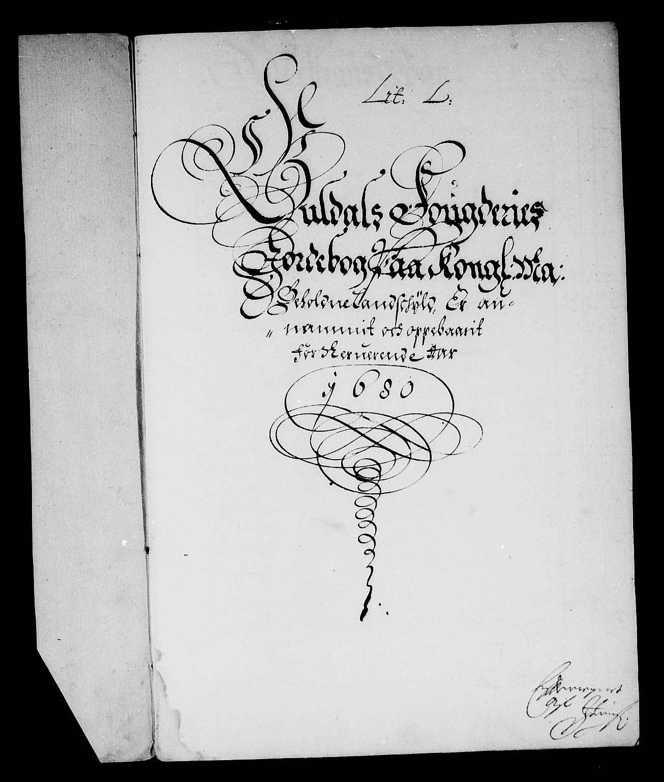 Rentekammeret inntil 1814, Reviderte regnskaper, Stiftamtstueregnskaper, Trondheim stiftamt og Nordland amt, RA/EA-6044/R/Rf/L0059: Trondheim stiftamt, 1680