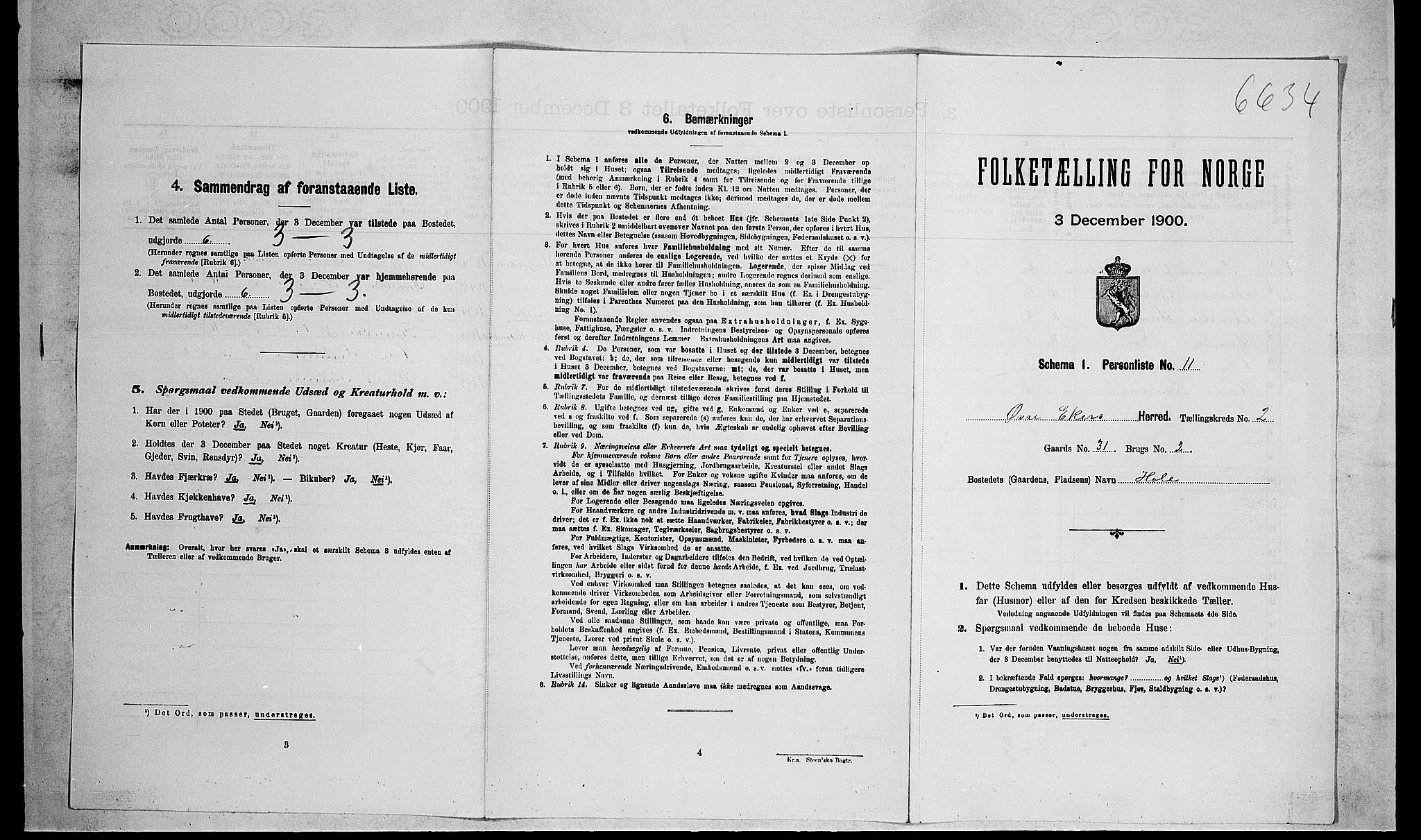 RA, Folketelling 1900 for 0624 Øvre Eiker herred, 1900, s. 402