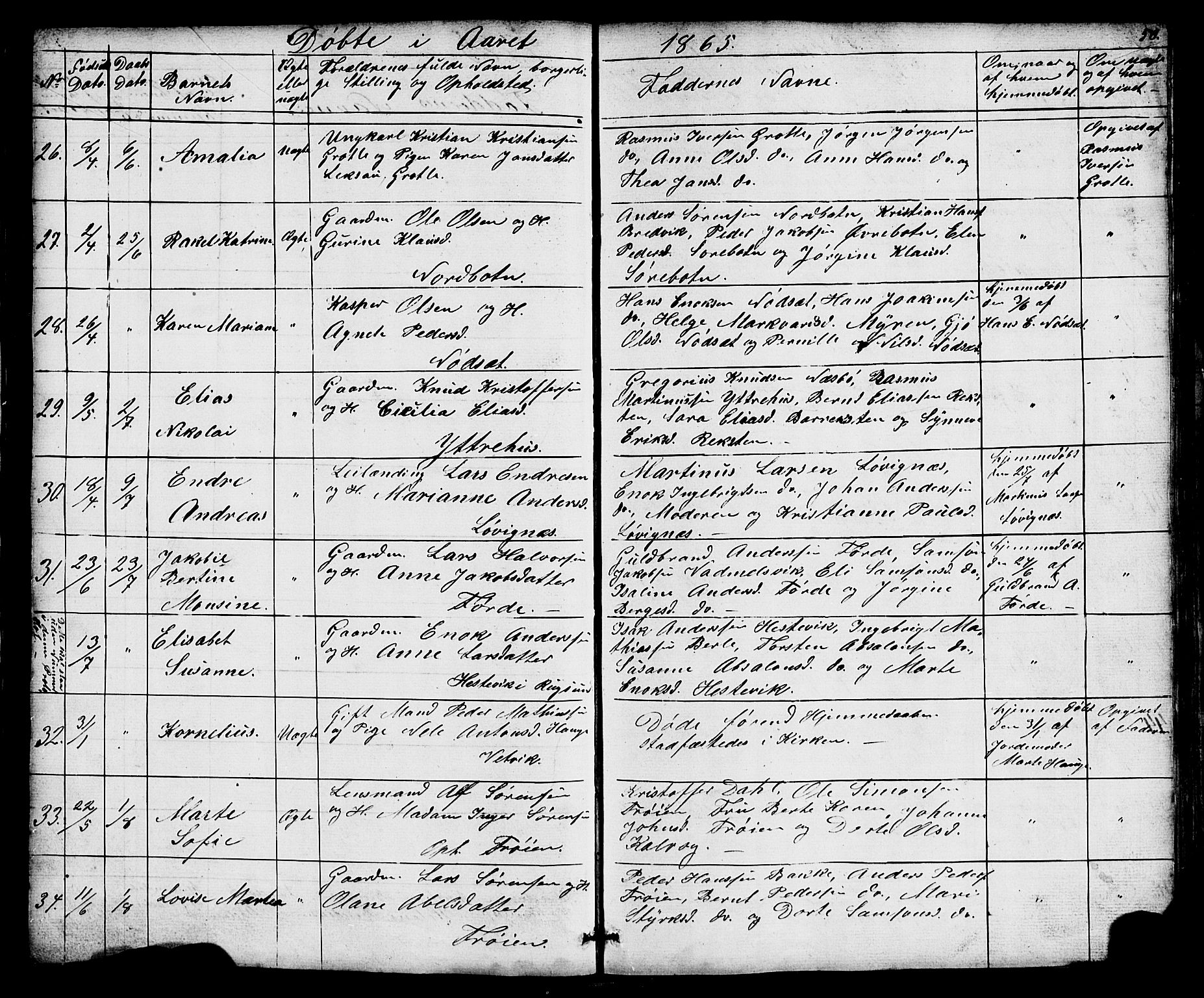 Bremanger sokneprestembete, AV/SAB-A-82201/H/Hab/Haba/L0001: Klokkerbok nr. A 1, 1853-1865, s. 50