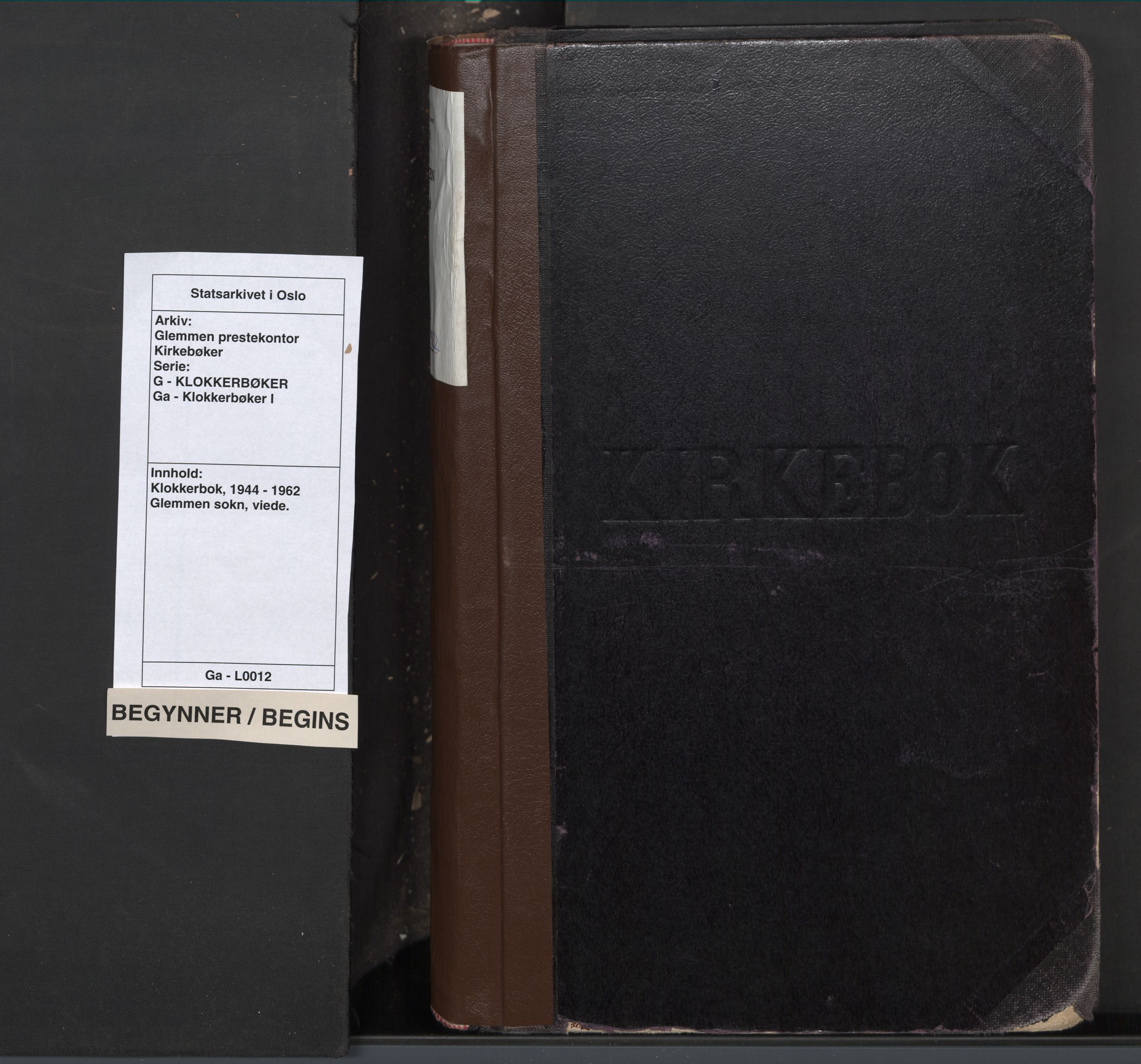 Glemmen prestekontor Kirkebøker, SAO/A-10908/G/Ga/L0012: Klokkerbok nr. 12, 1944-1962