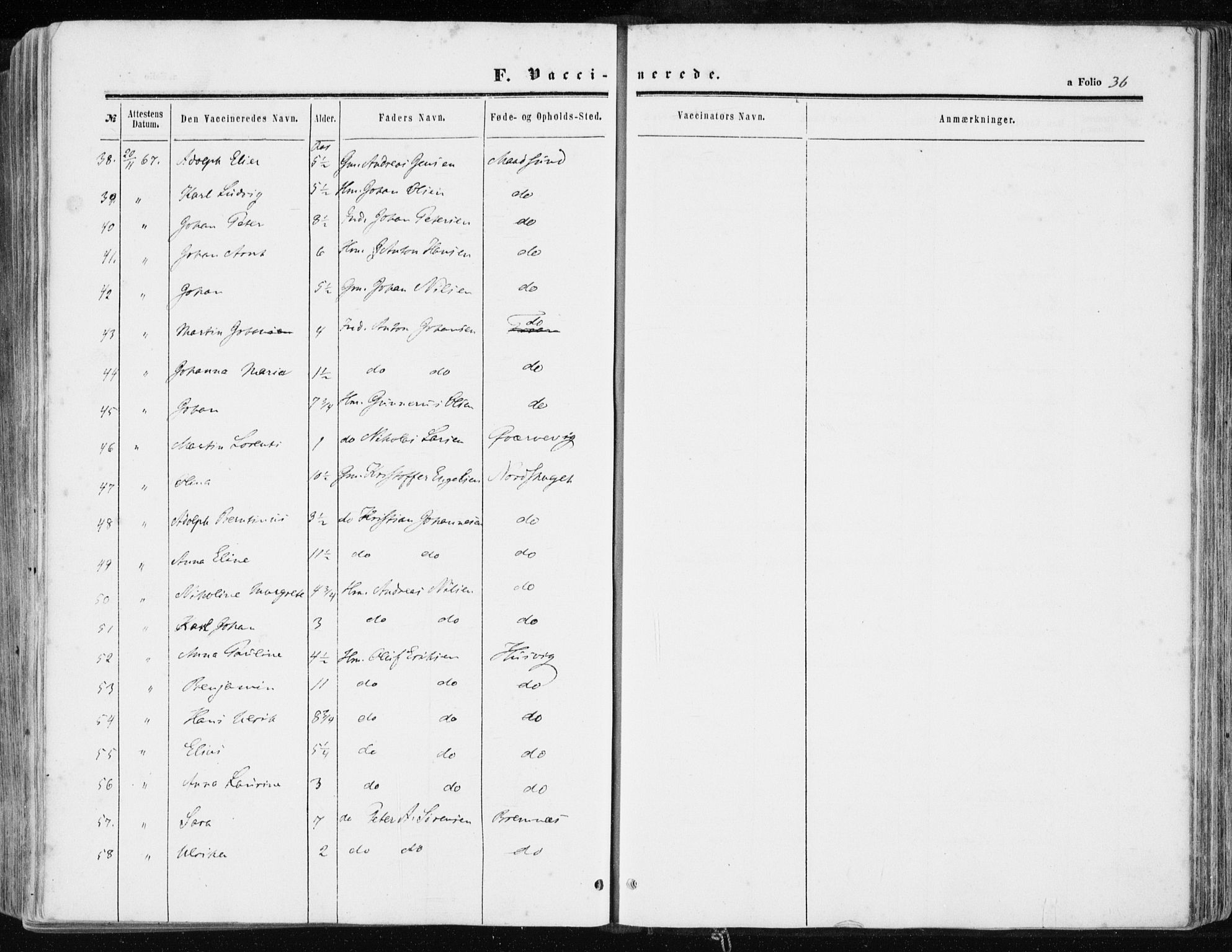 Ministerialprotokoller, klokkerbøker og fødselsregistre - Sør-Trøndelag, SAT/A-1456/634/L0531: Ministerialbok nr. 634A07, 1861-1870, s. 36