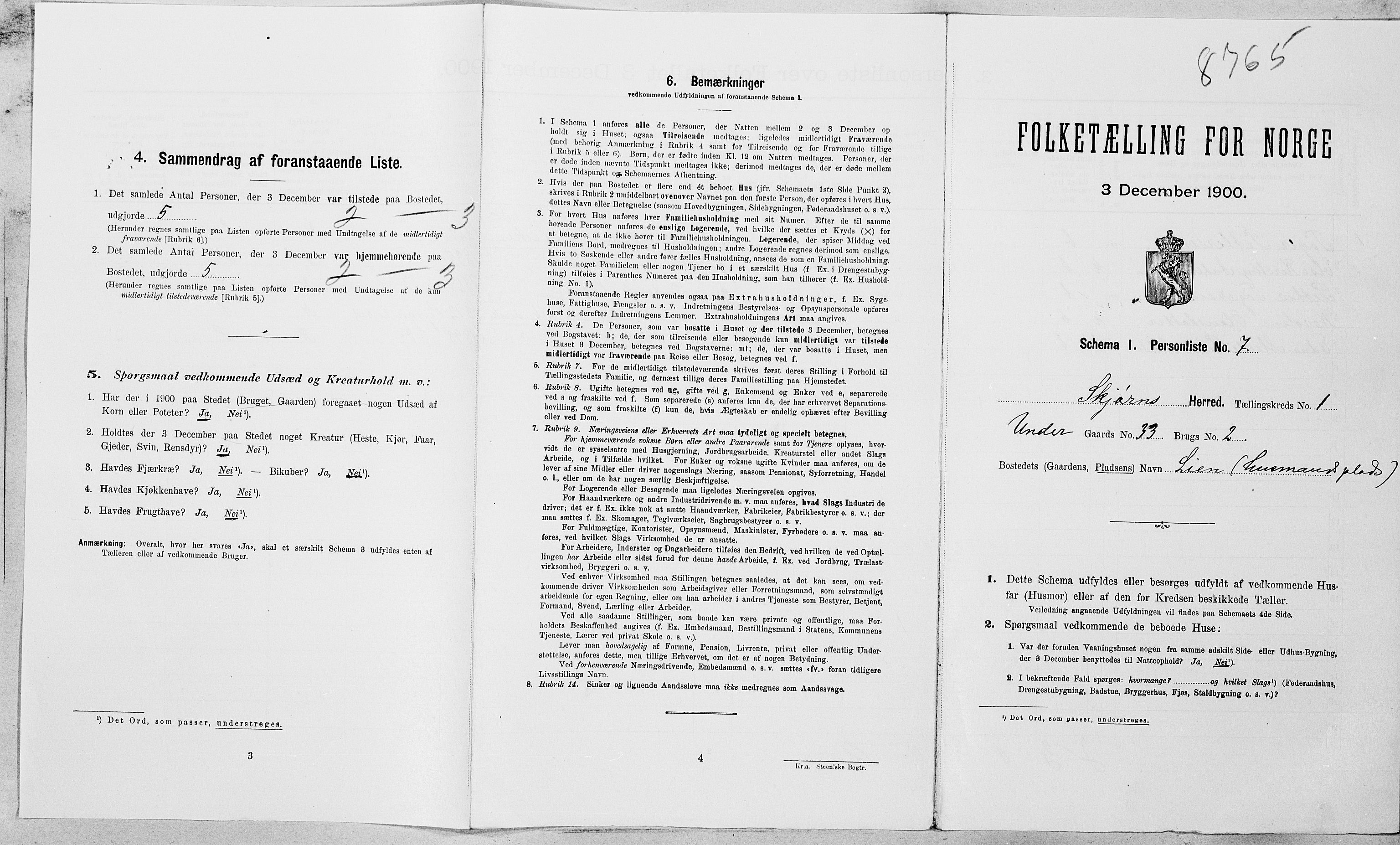 SAT, Folketelling 1900 for 1626 Stjørna herred, 1900, s. 74