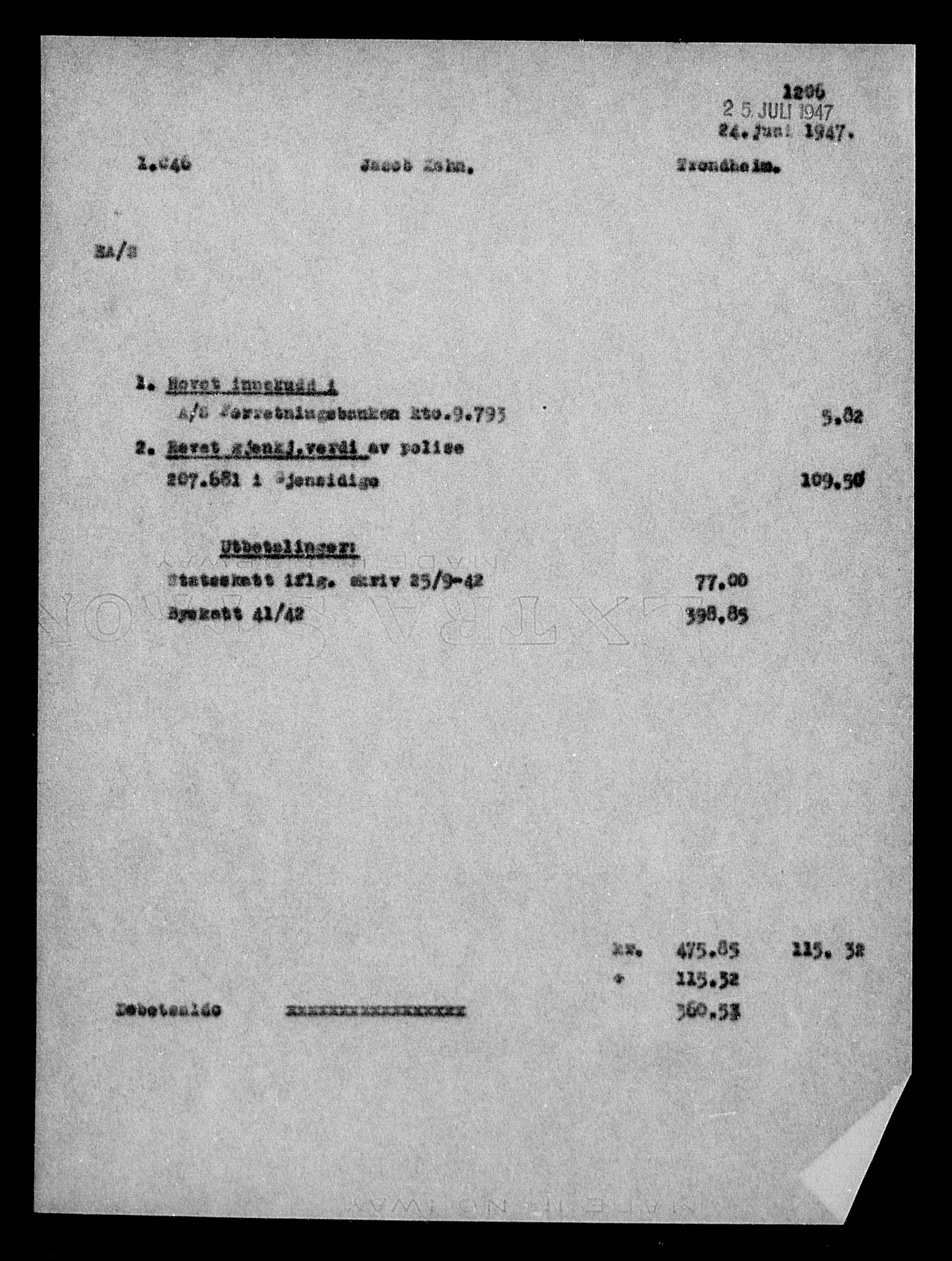 Justisdepartementet, Tilbakeføringskontoret for inndratte formuer, RA/S-1564/H/Hc/Hca/L0899: --, 1945-1947, s. 568