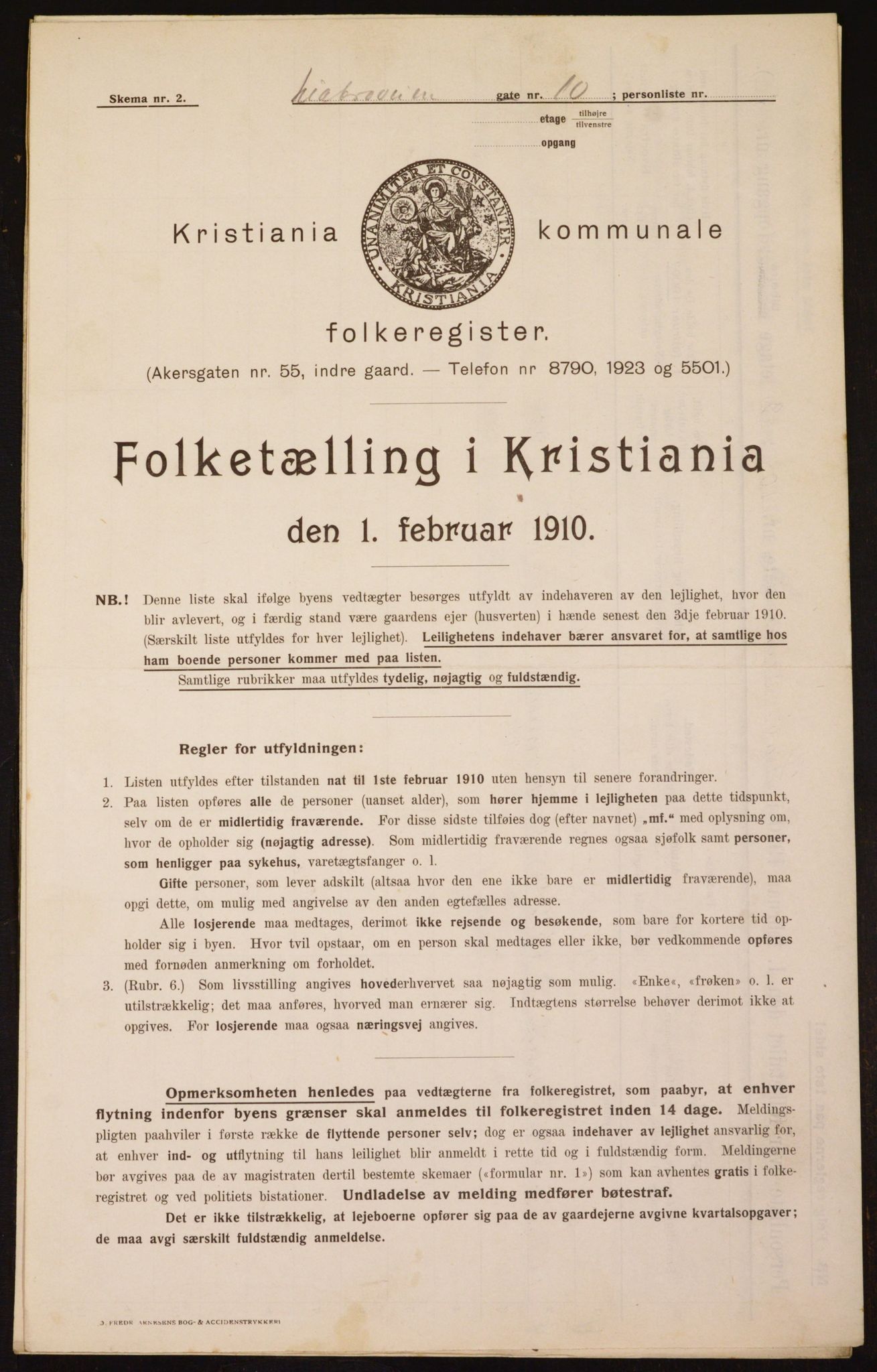 OBA, Kommunal folketelling 1.2.1910 for Kristiania, 1910, s. 55926