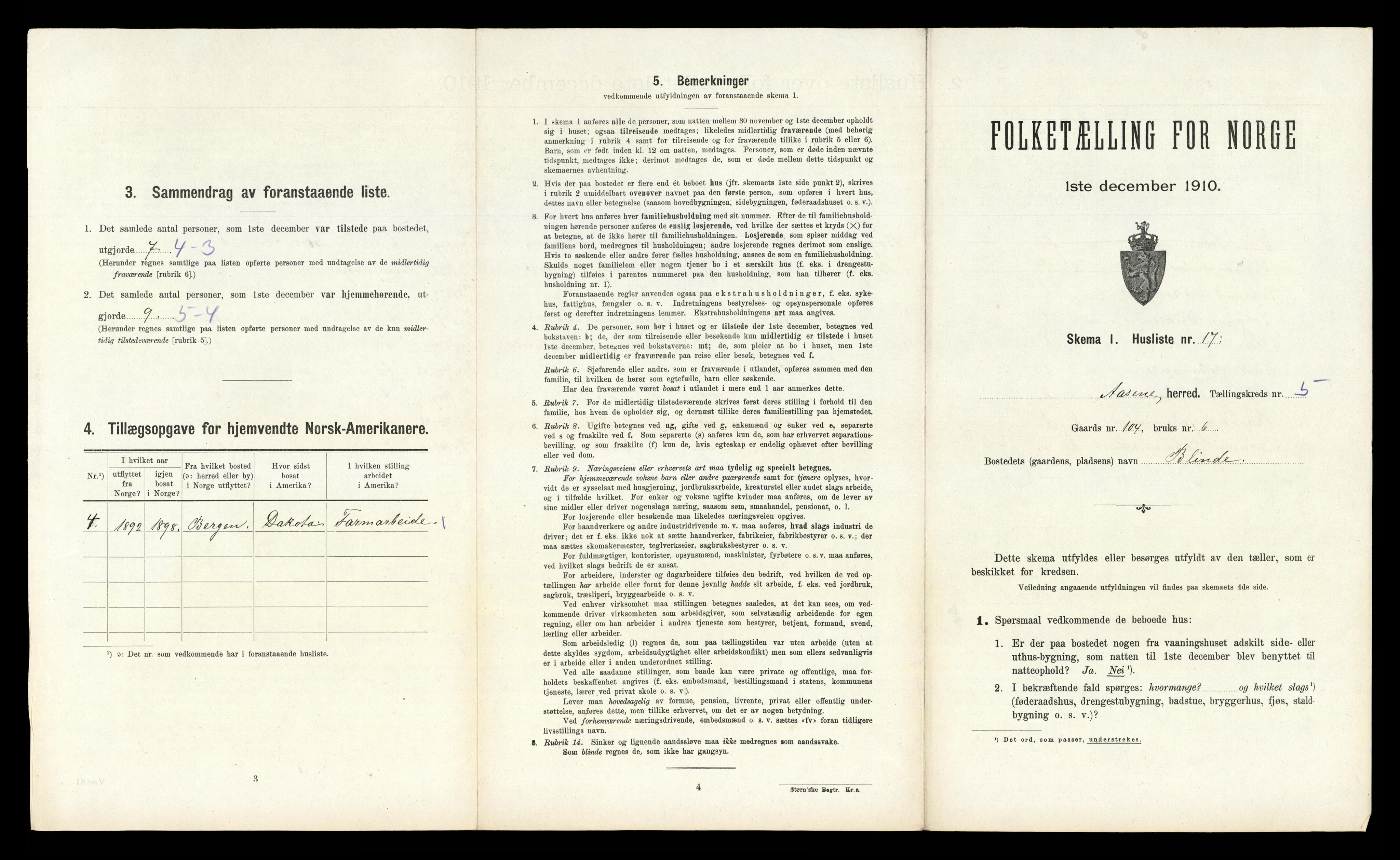 RA, Folketelling 1910 for 1255 Åsane herred, 1910, s. 279