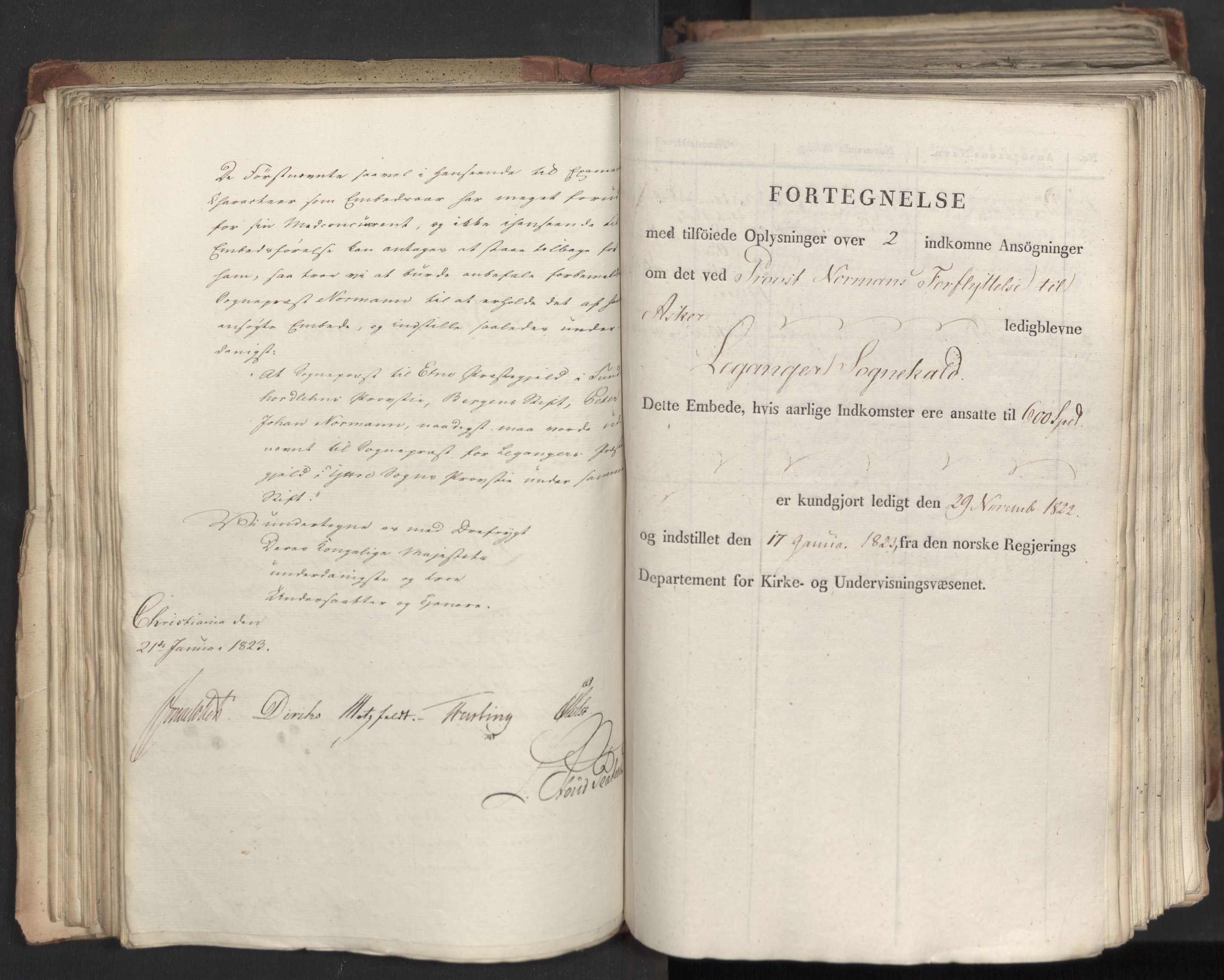 Statsrådsavdelingen i Stockholm, AV/RA-S-1003/D/Da/L0033: Regjeringsinnstillinger nr. 1-274, 1823, s. 109