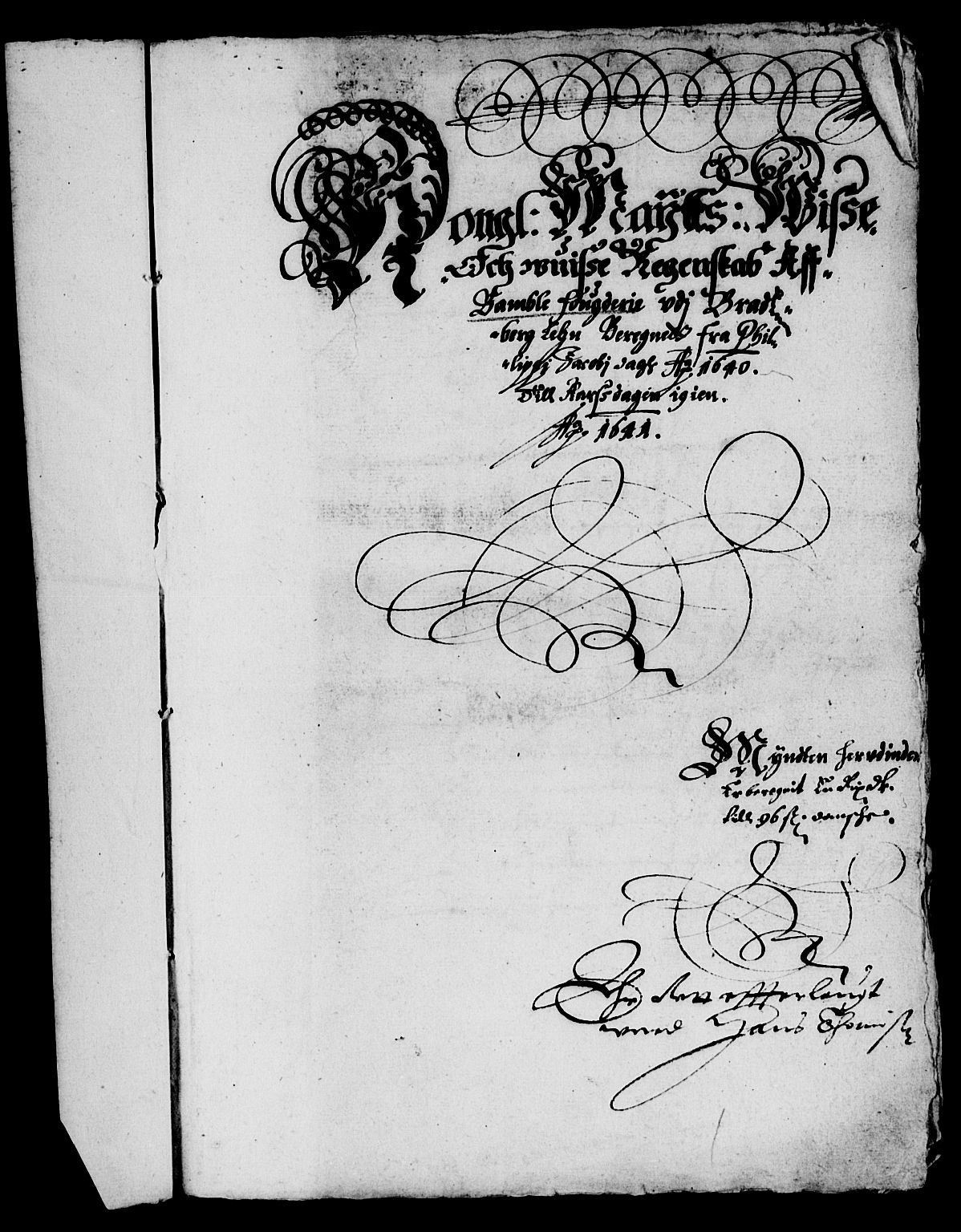 Rentekammeret inntil 1814, Reviderte regnskaper, Lensregnskaper, AV/RA-EA-5023/R/Rb/Rbp/L0024: Bratsberg len, 1639-1641