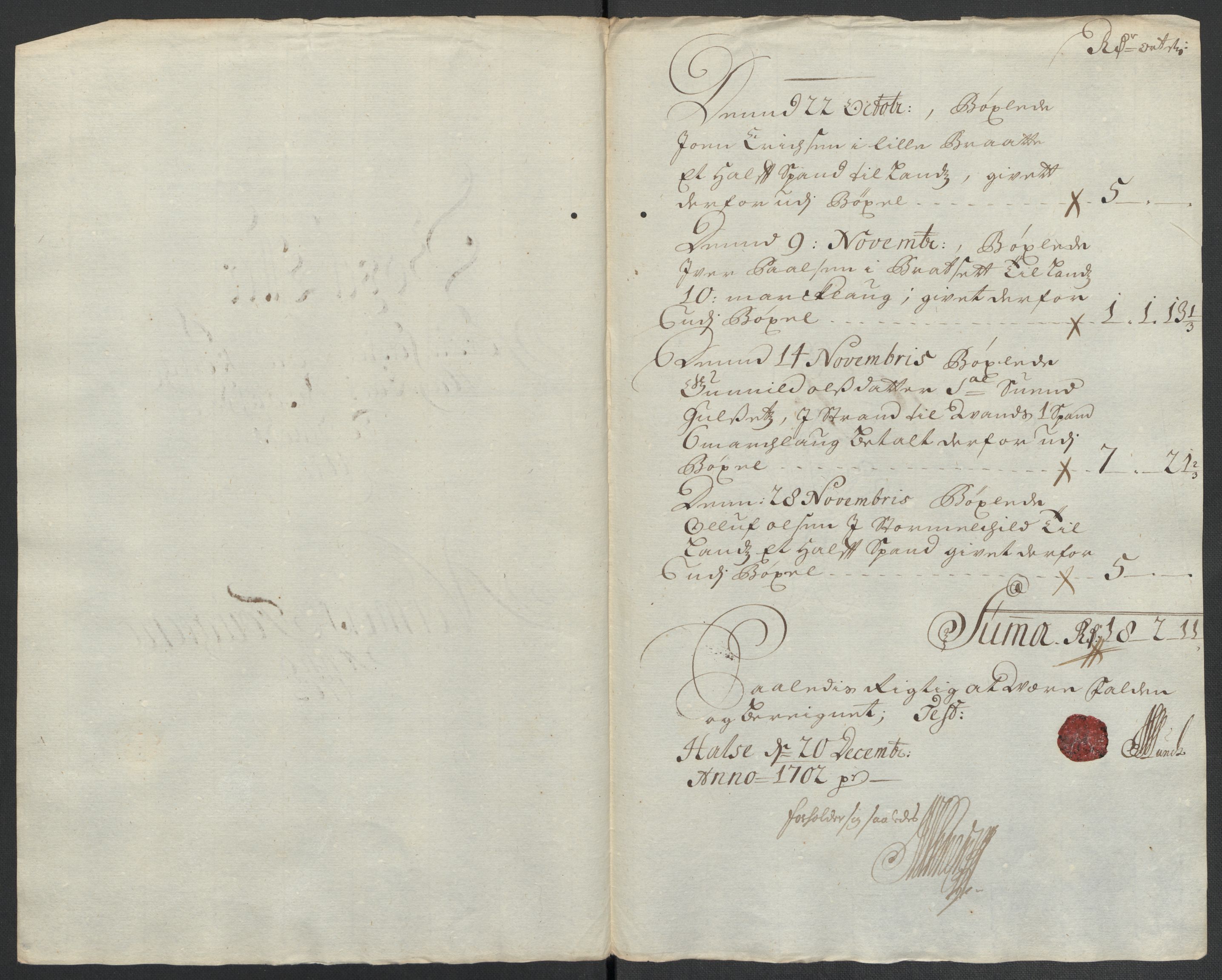 Rentekammeret inntil 1814, Reviderte regnskaper, Fogderegnskap, RA/EA-4092/R56/L3739: Fogderegnskap Nordmøre, 1700-1702, s. 440