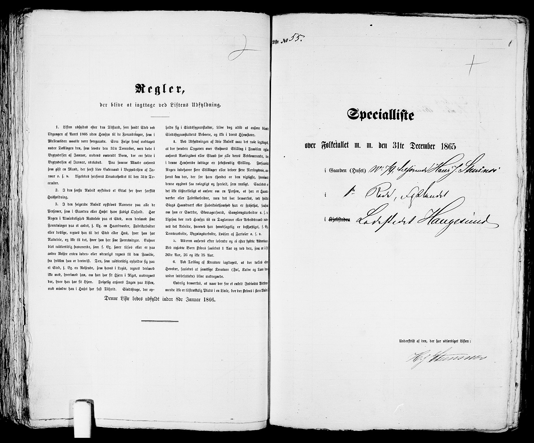 RA, Folketelling 1865 for 1106B Torvastad prestegjeld, Haugesund ladested, 1865, s. 115