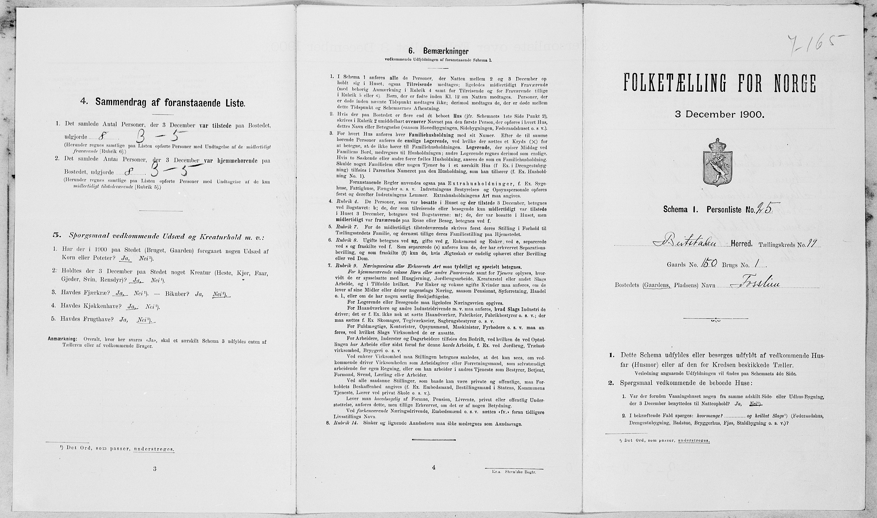 SAT, Folketelling 1900 for 1727 Beitstad herred, 1900, s. 1338