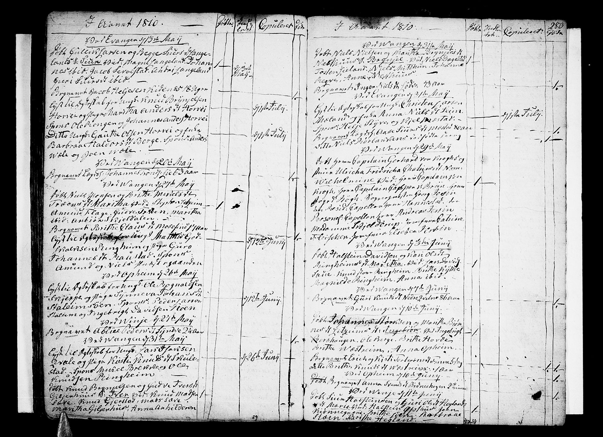 Voss sokneprestembete, AV/SAB-A-79001/H/Haa: Ministerialbok nr. A 9, 1780-1810, s. 280