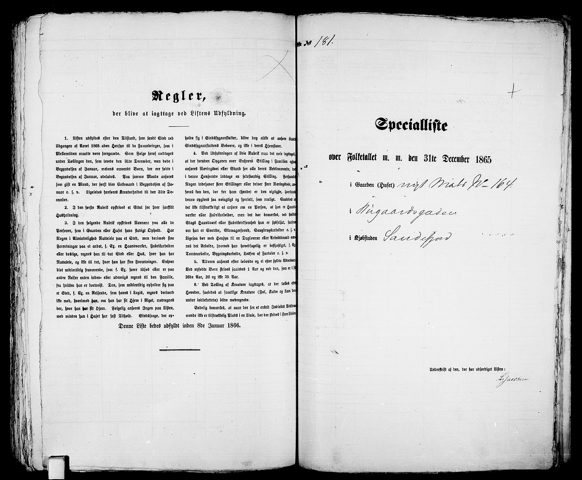 RA, Folketelling 1865 for 0706B Sandeherred prestegjeld, Sandefjord kjøpstad, 1865, s. 371