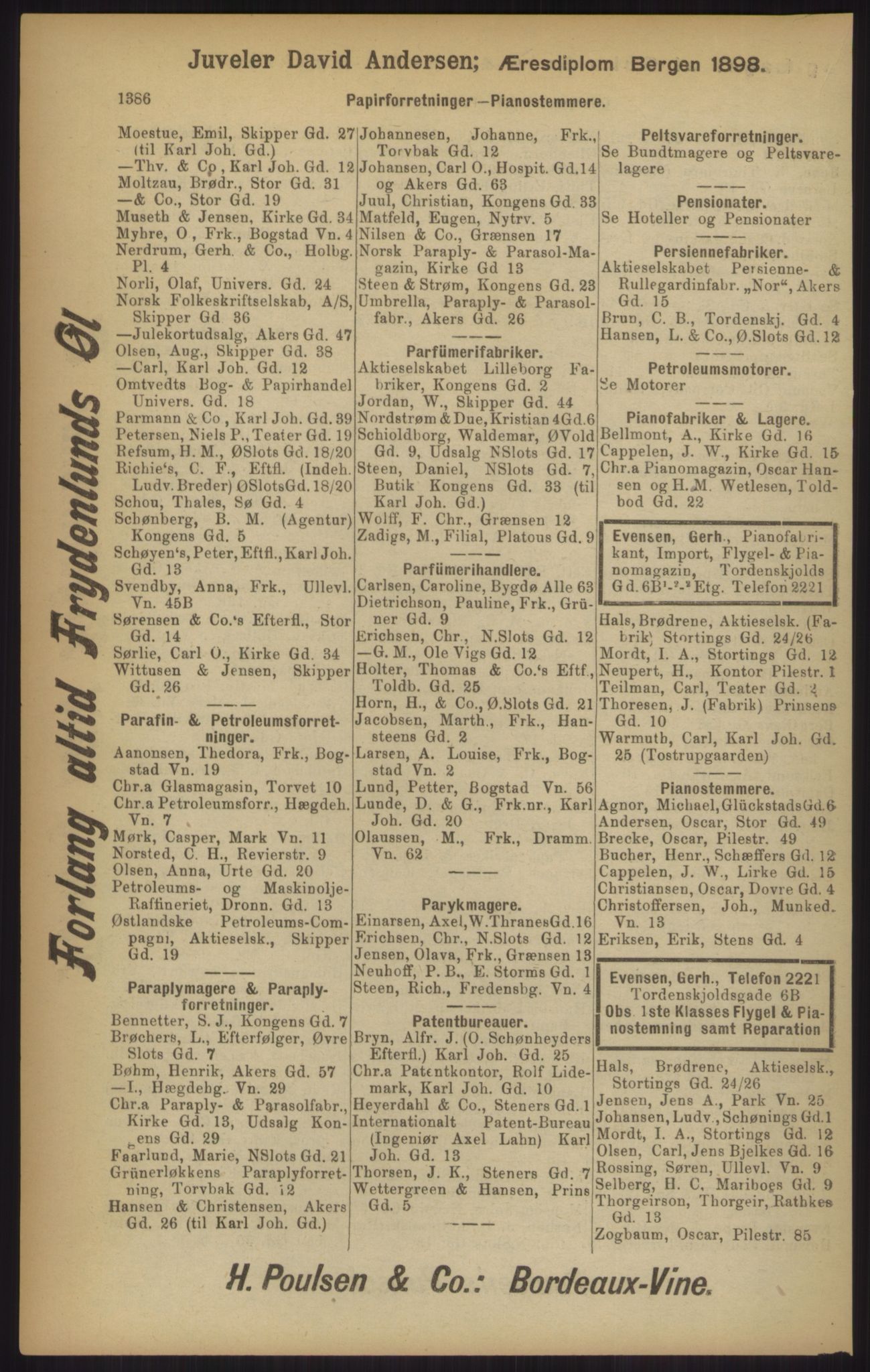 Kristiania/Oslo adressebok, PUBL/-, 1902, s. 1386