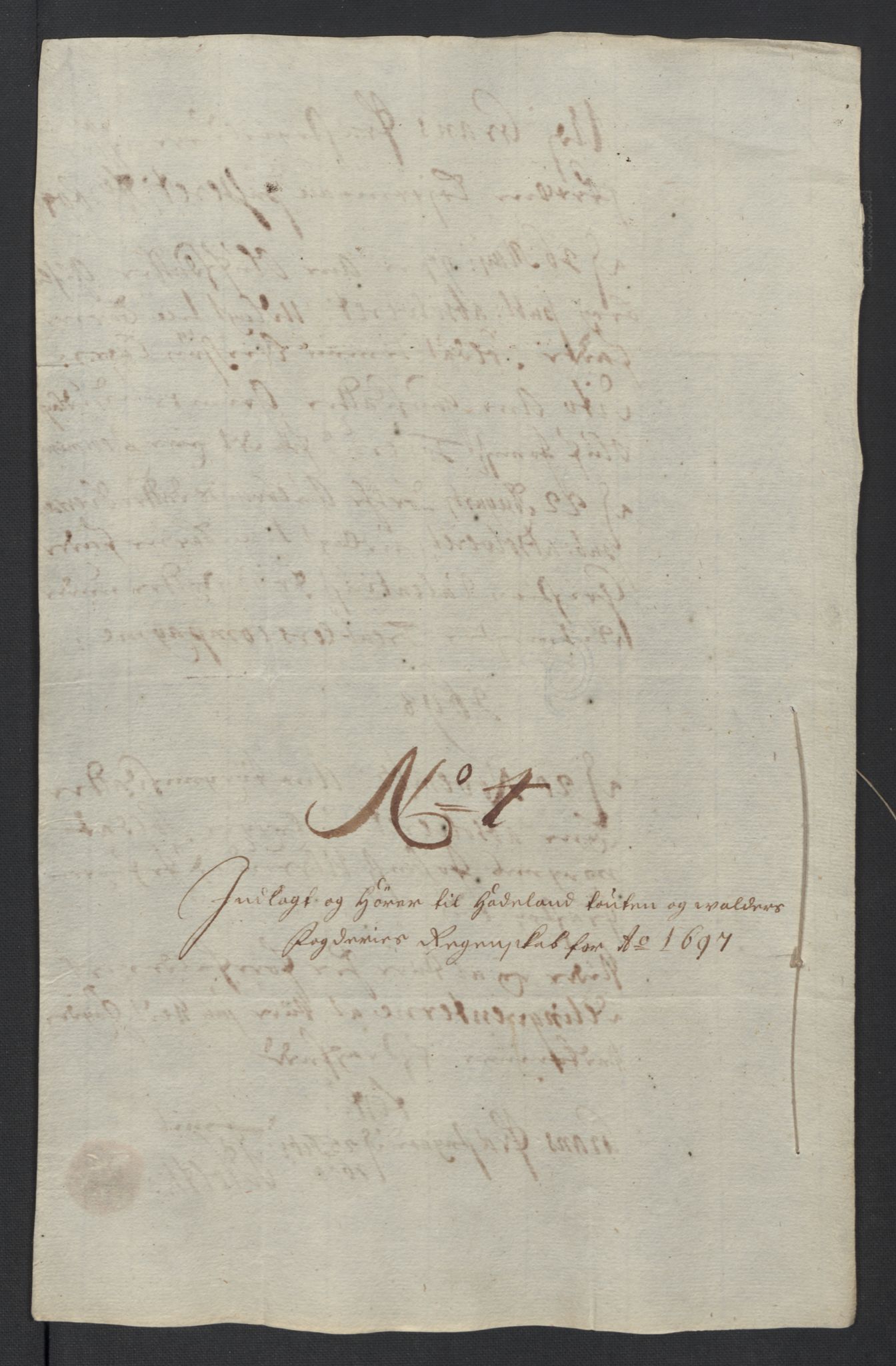 Rentekammeret inntil 1814, Reviderte regnskaper, Fogderegnskap, AV/RA-EA-4092/R18/L1295: Fogderegnskap Hadeland, Toten og Valdres, 1697, s. 174